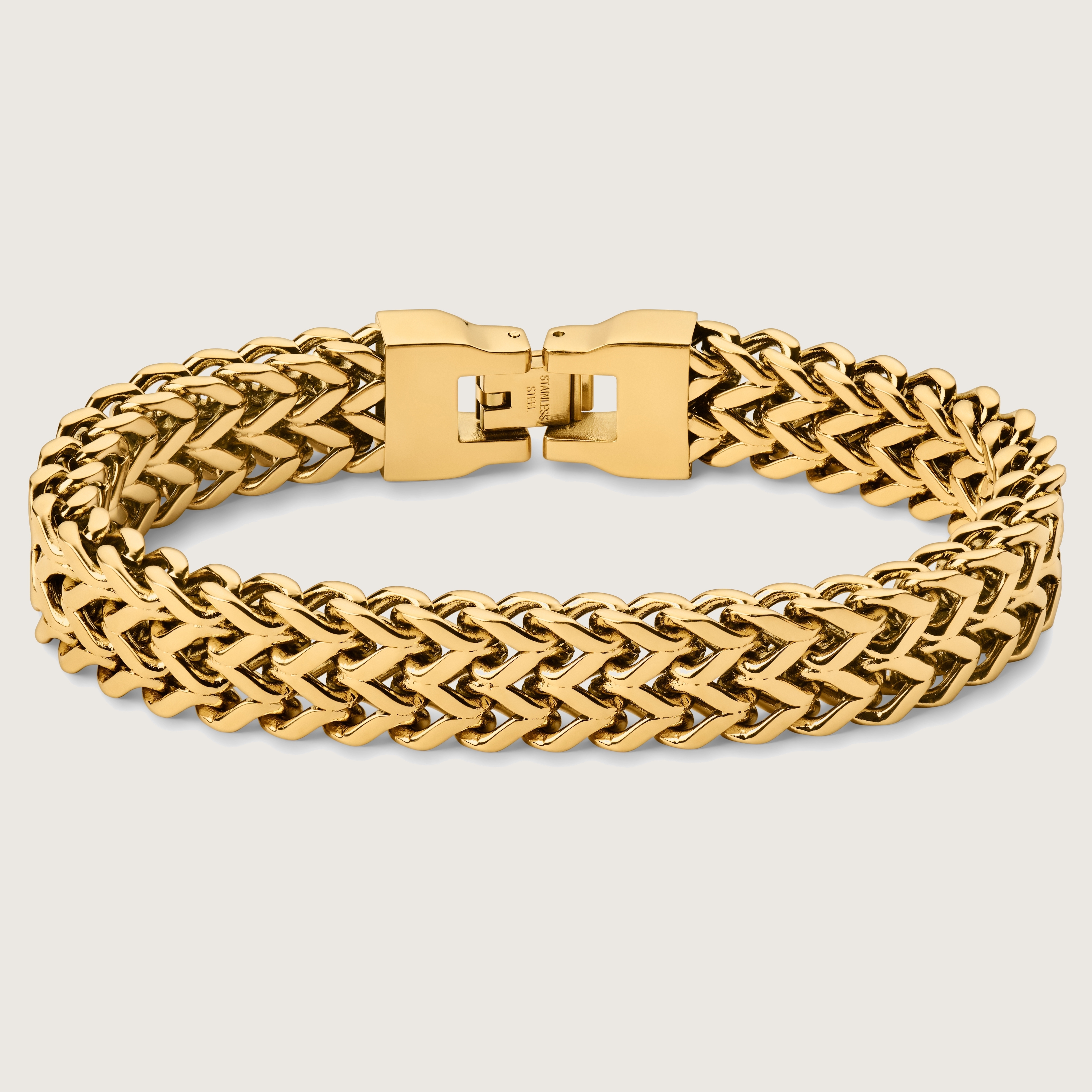 Gold-Tone Foxtail Chain Bracelet | In stock! | Lucleon