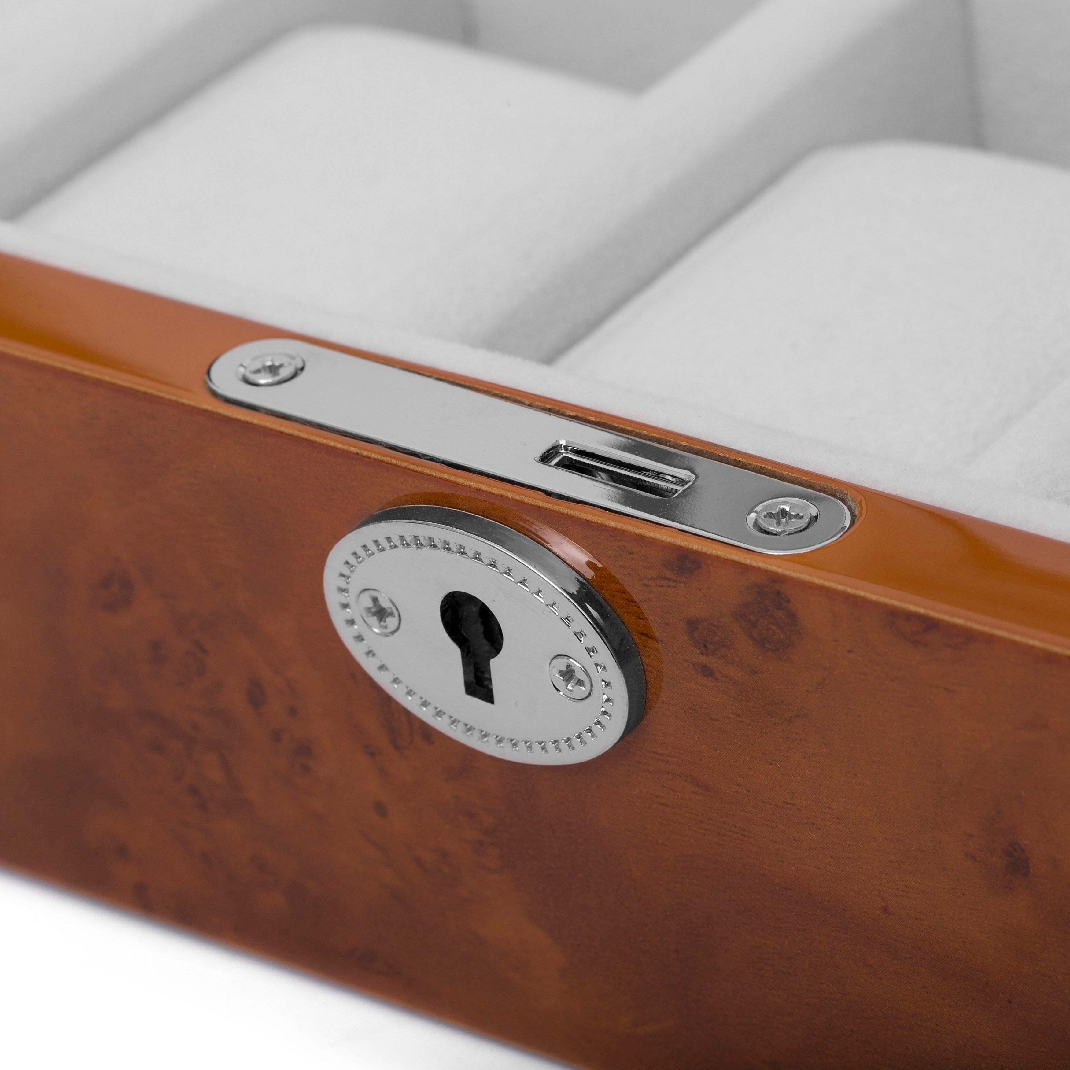 Caja de madera con nudos para 10 relojes - 6