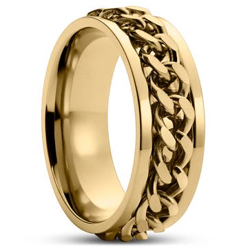 Sentio | Goldfarbener Edelstahl Kettenring Sentio | Goldfarbener Edelstahl Kettenring