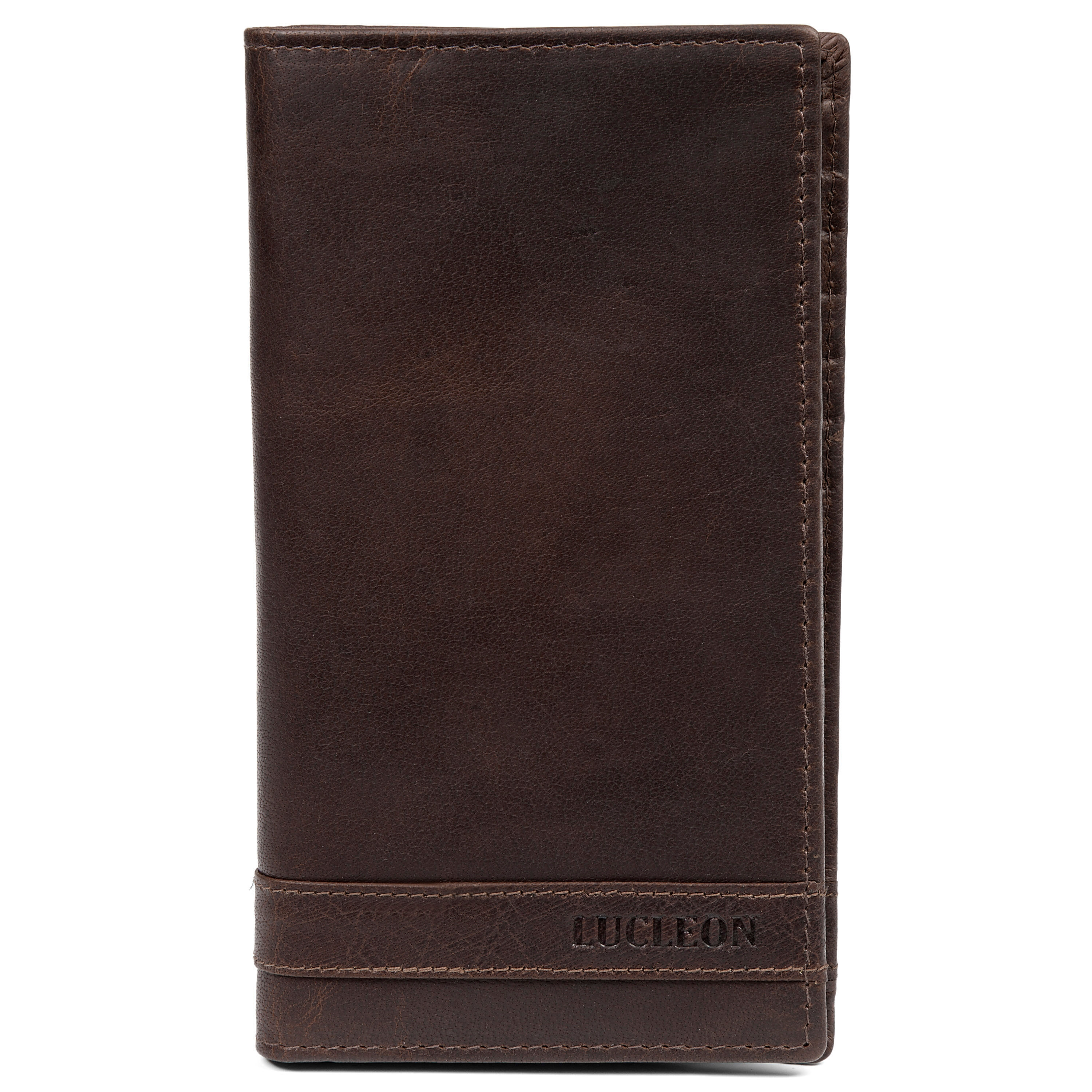 Montreal Langwerpige Bruine RFID Leren Portemonnee - 3