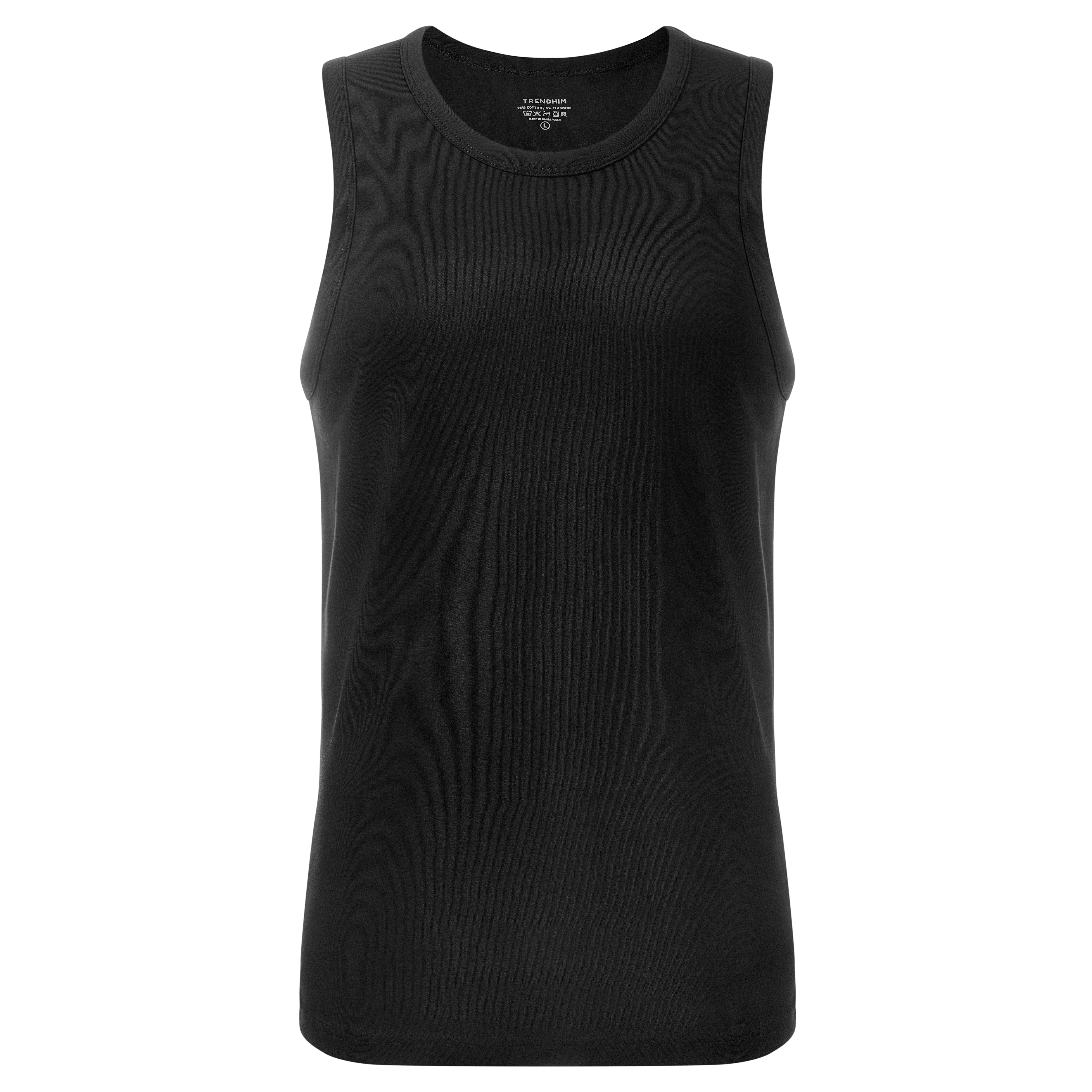 X-Large - FlexFeel | 2-Pack Black Cotton Tank Tops - 6