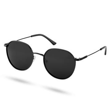 Thea | Black & Black Stainless Steel Sunglasses