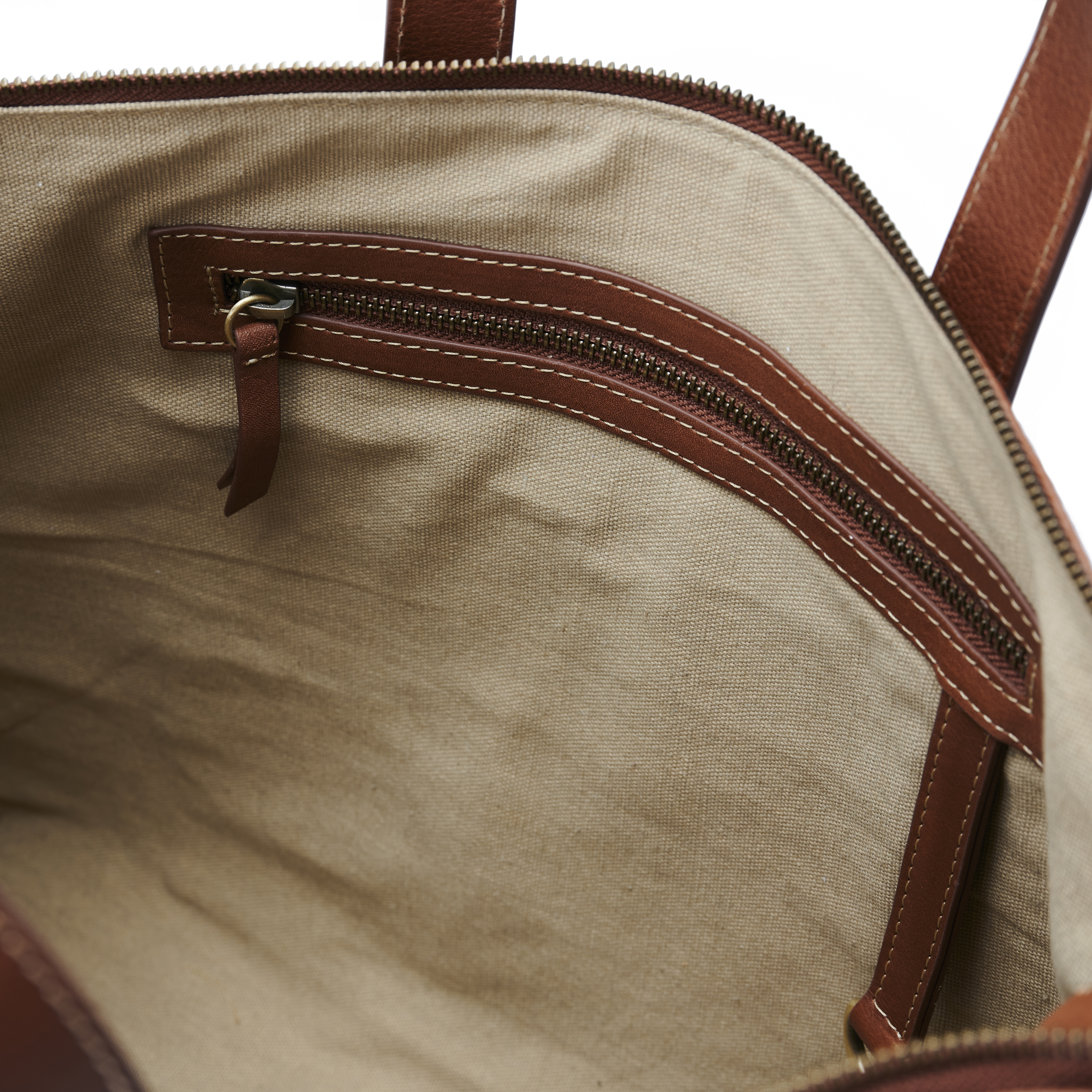 Borsa tote Felix in pelle marrone chiaro - 8