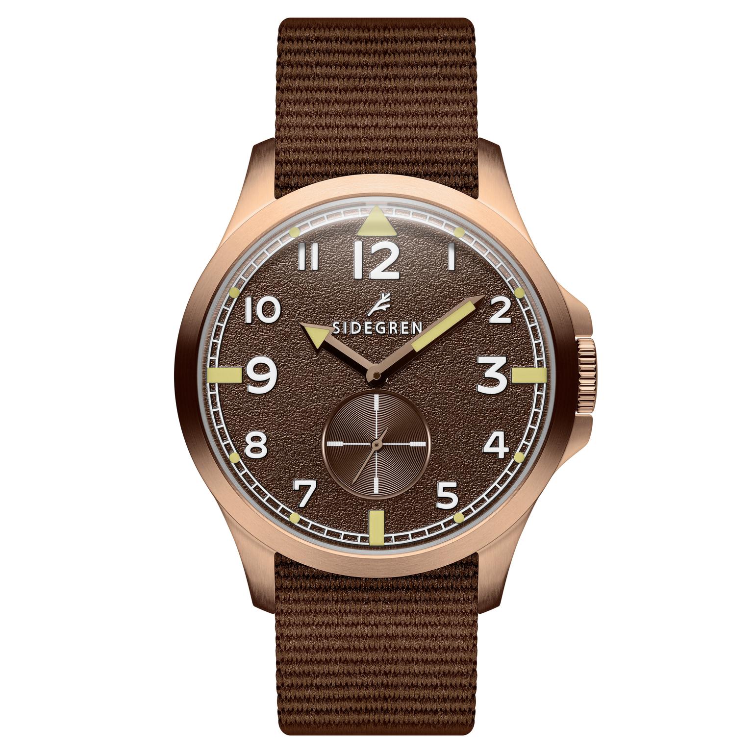 Luxor | Reloj militar de acero inoxidable estilo retro en tono oro rosa Luxor | Reloj militar de acero inoxidable estilo retro en tono oro rosa