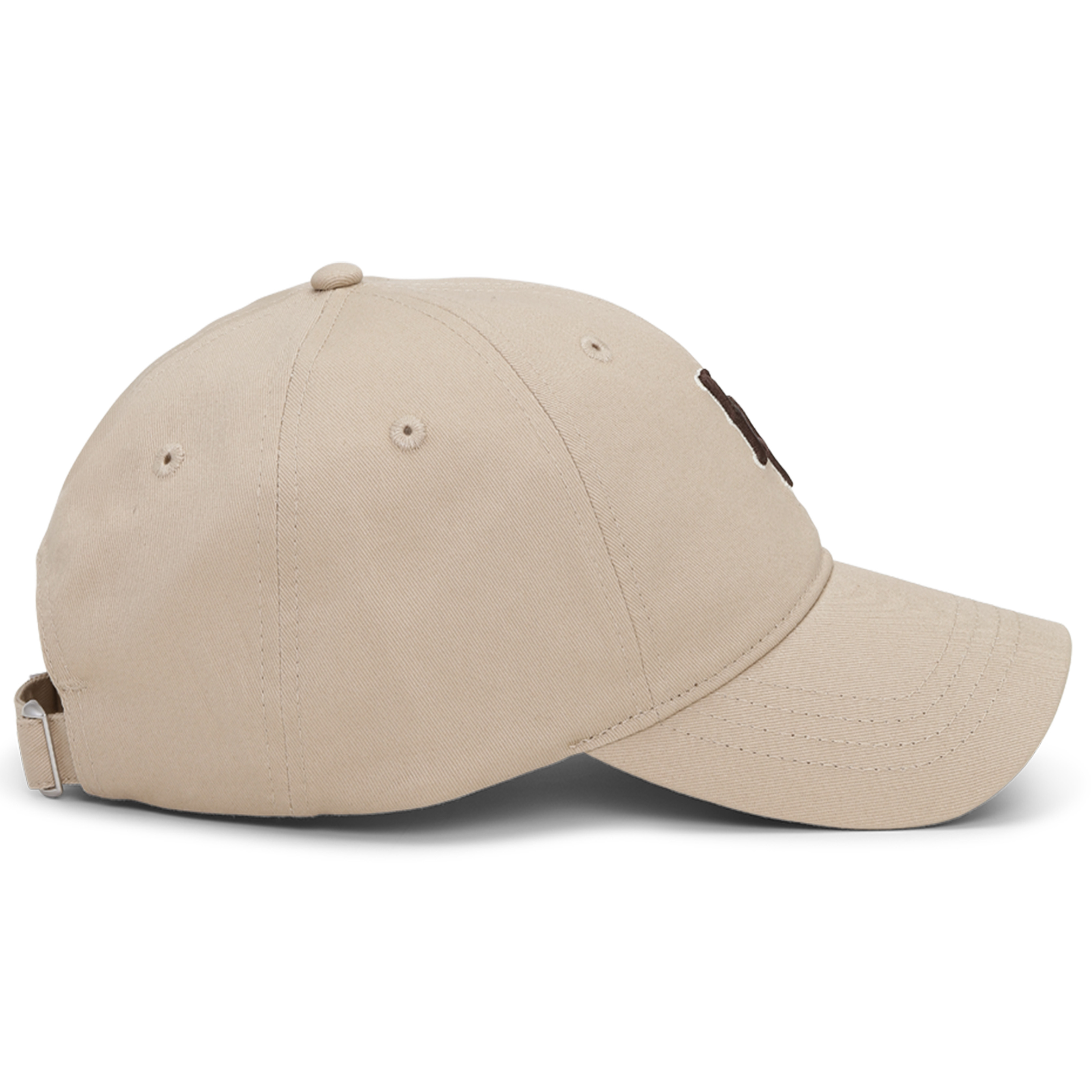 Les Deux | Dunkelbraune LD Logo Dad-Kappe - 10