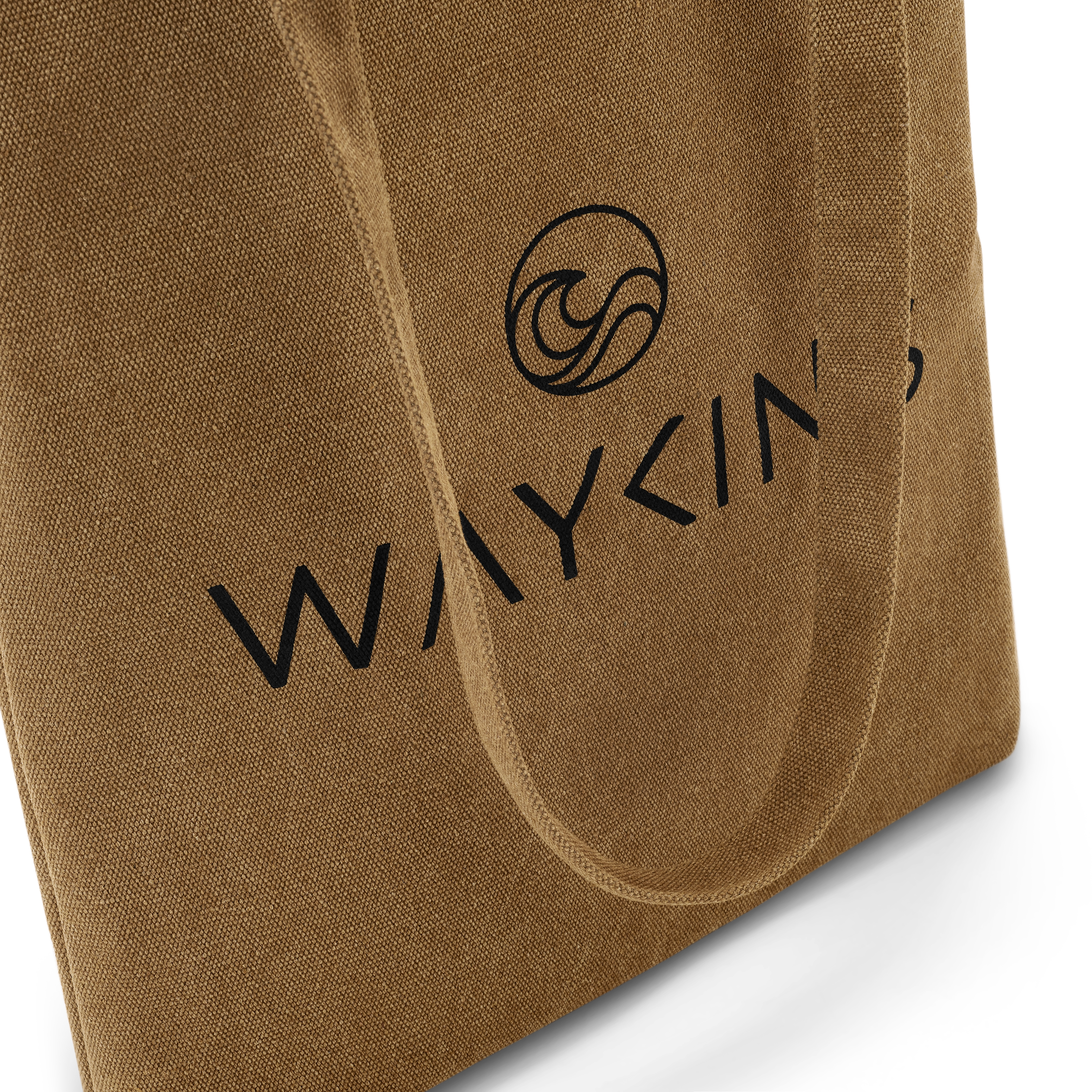 Waykins - Small brown cotton tote bag - 3