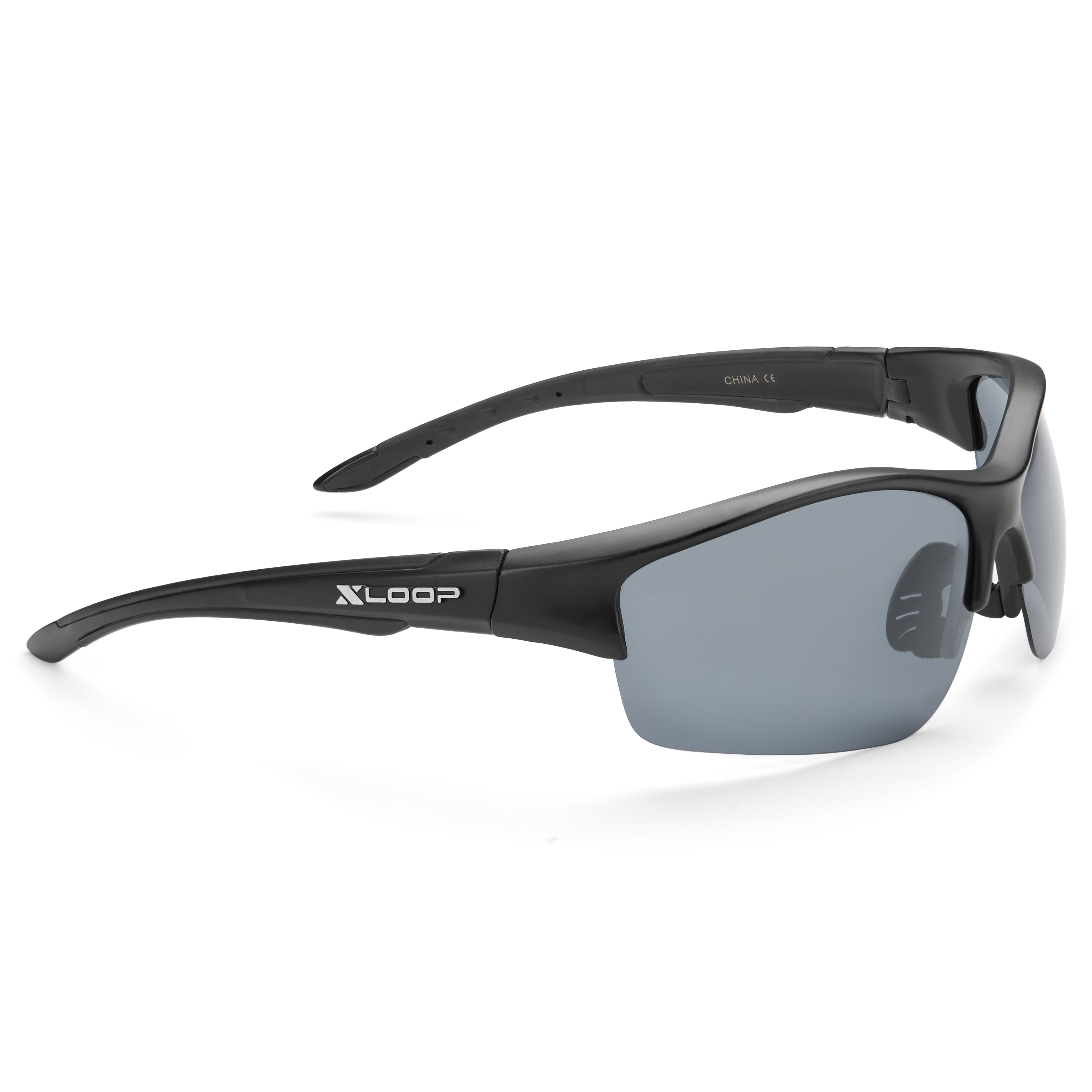 Gafas de sol deportivas negras con lentes polarizadas y ahumadas - 3