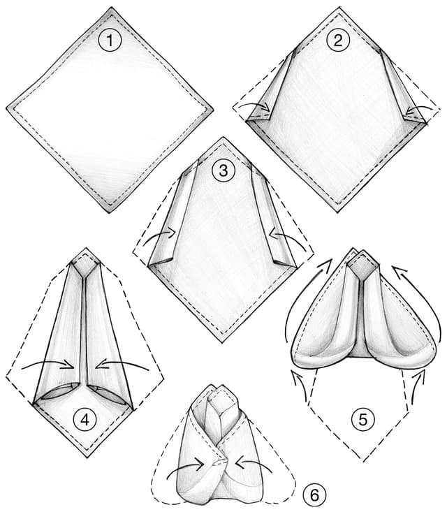 Le pli de pochette de costume Inception