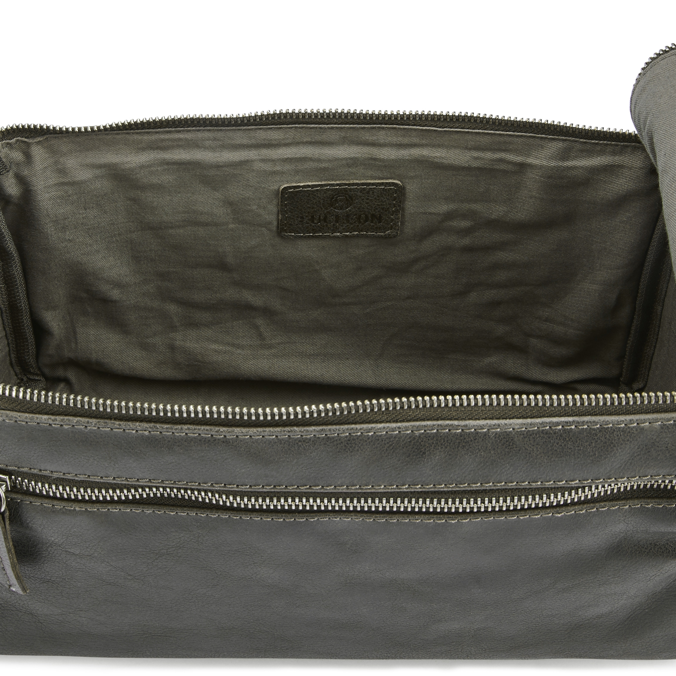 Neceser de cuero gris oscuro Licio XL - 9