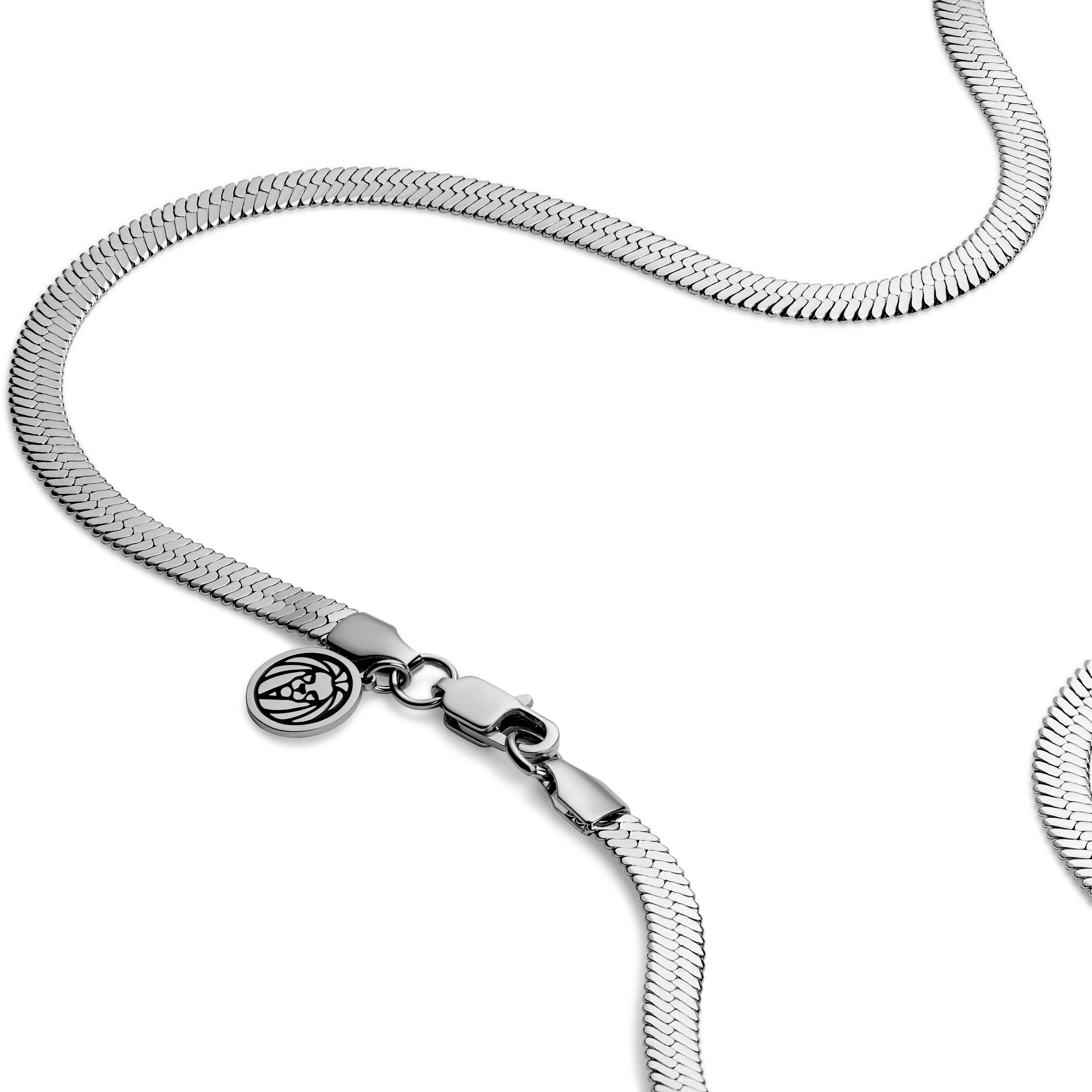 Essentials | 5 mm Sølvfarvet Sildeben Halskæde - 3