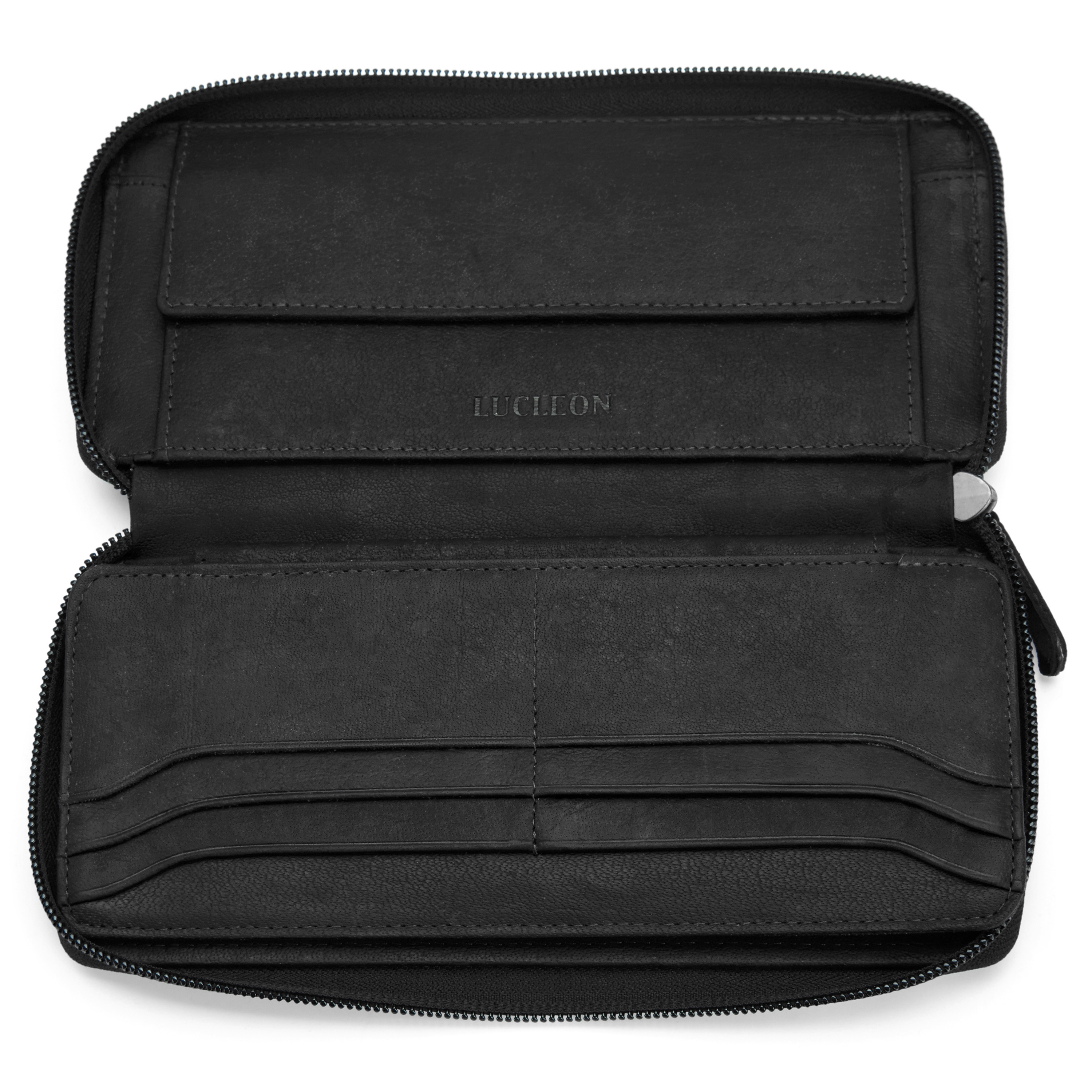 Oxford Classic Large Black Leather Wallet - 2