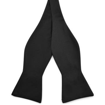 XL Black Self-Tie Bow Tie 