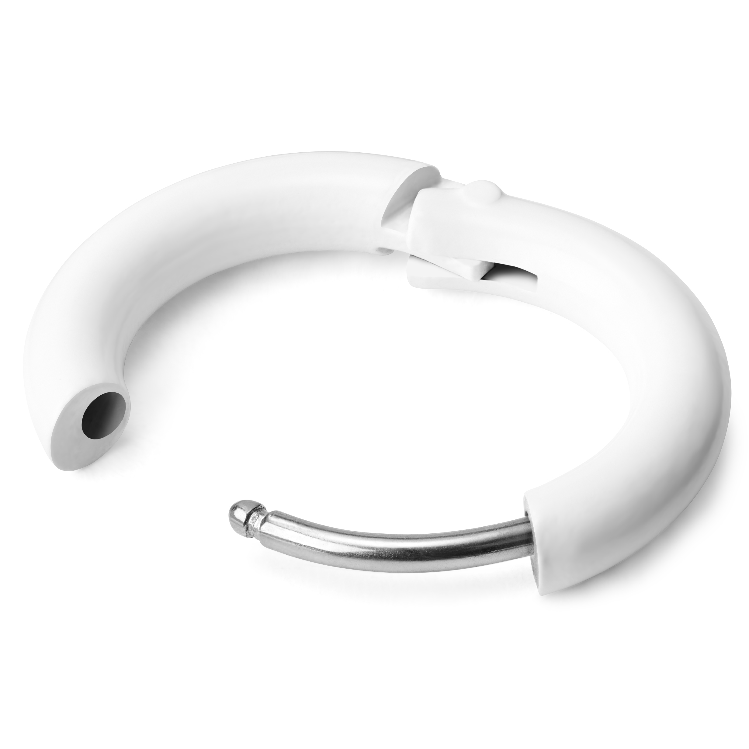 Valkoinen rengaskorvakoru - 2