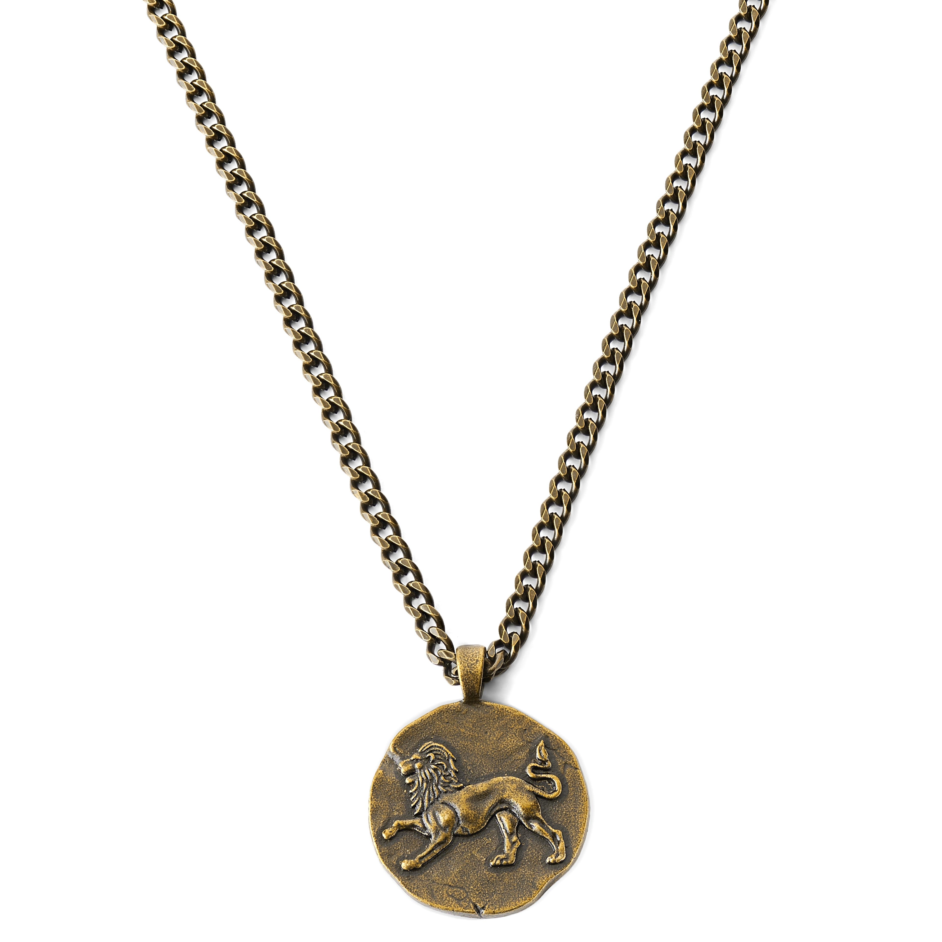 Astro | Gold-Tone Leo Zodiac Sign Necklace