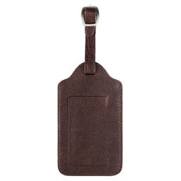 Luggage Tag | Montreal Brown Full-Grain Buffalo Leather