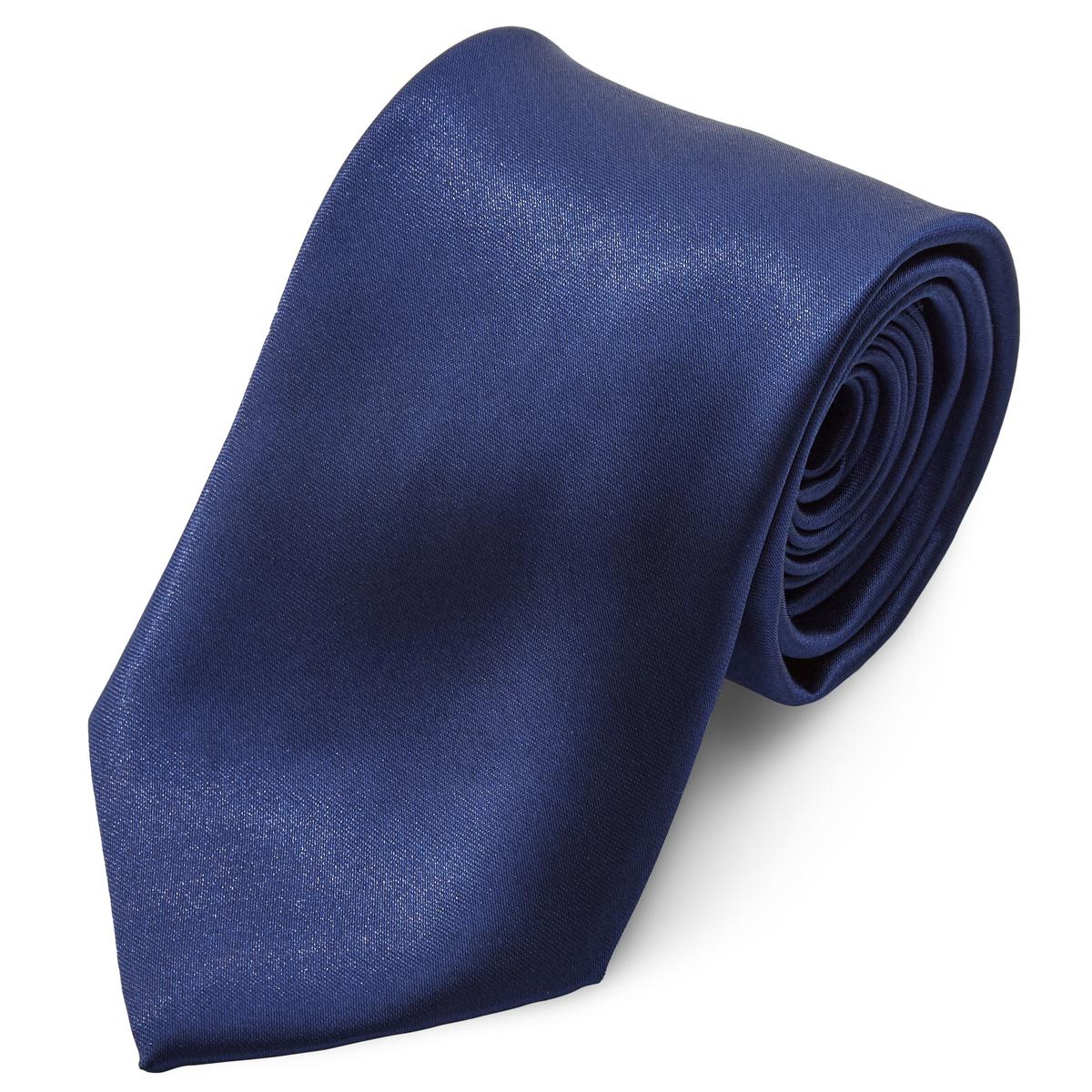 Corbata básica azul marino brillante 8 cm | ¡En stock! | Trendhim