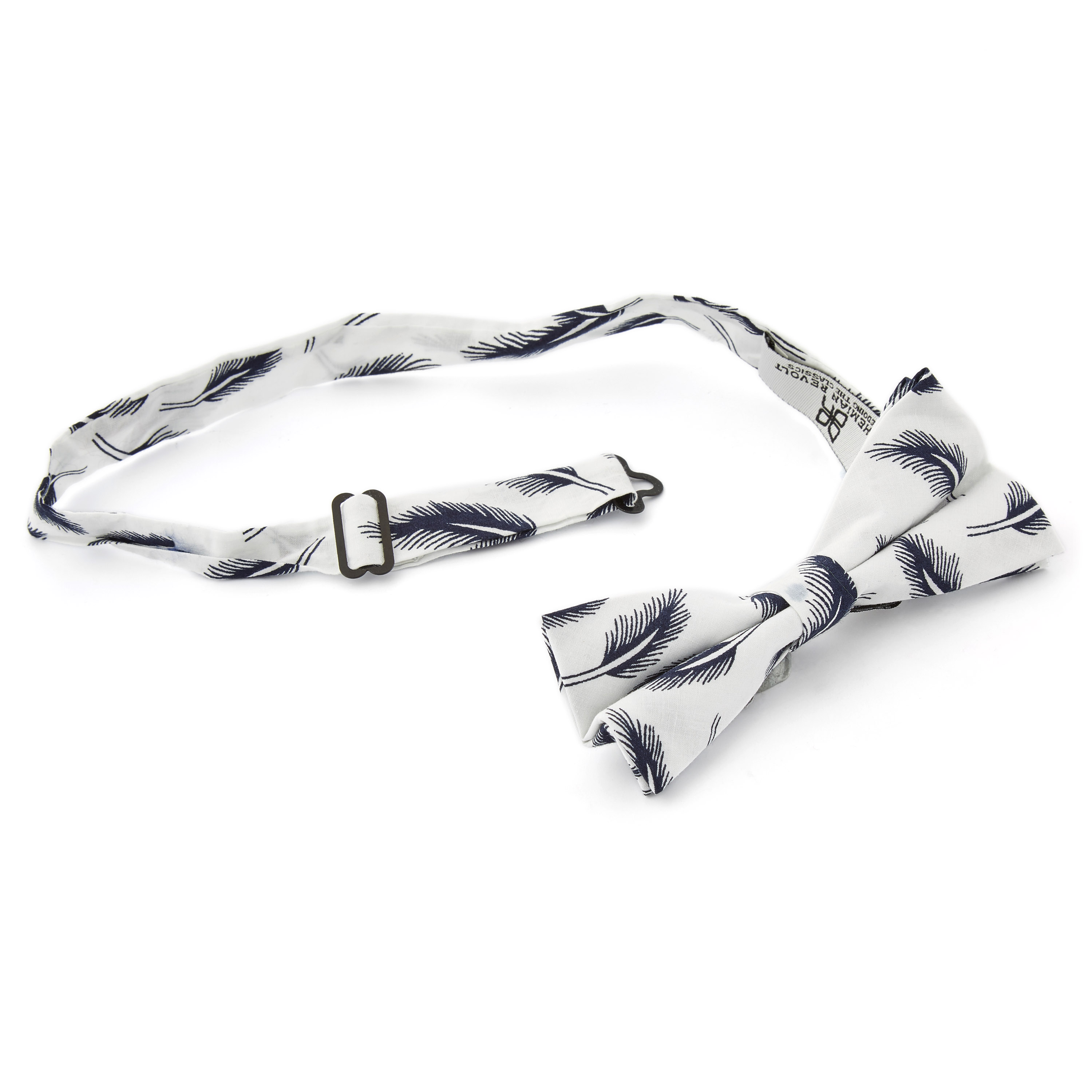 White Feathers Pre-Tied Bow Tie - 2