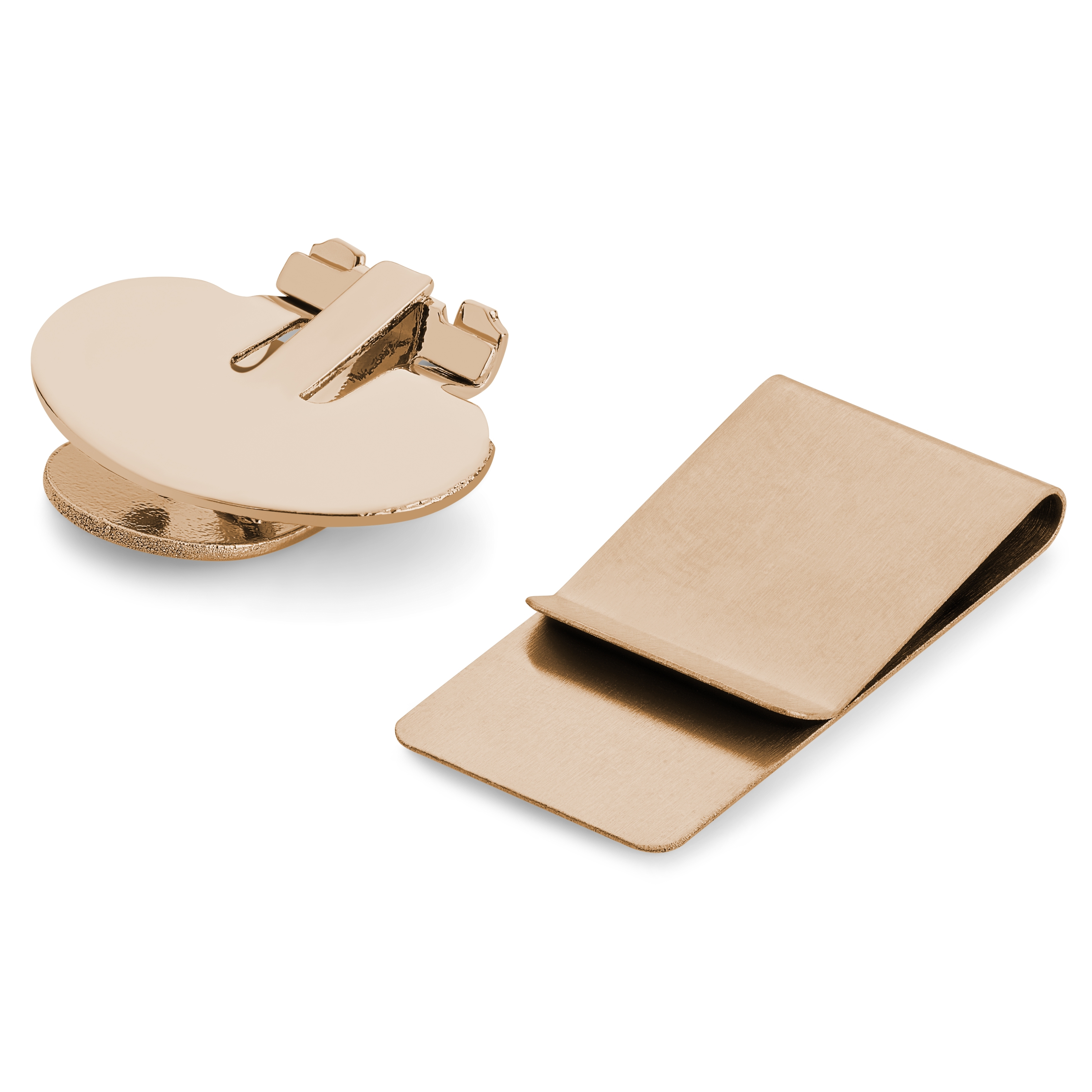 Rose Gold-Tone Invisible Magnetic Tie Clip - 2