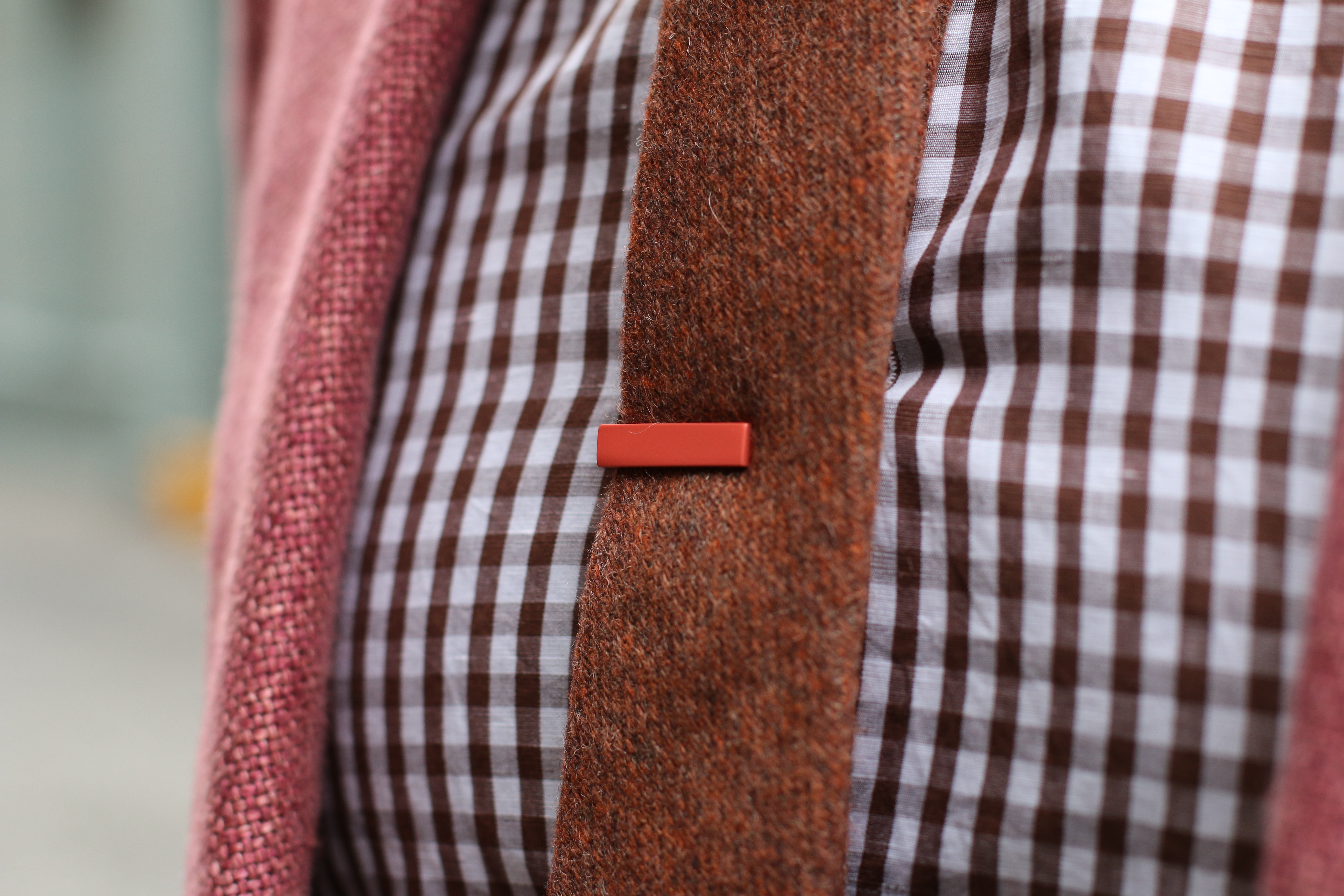 Orange mini-Krawattenklammer - 5