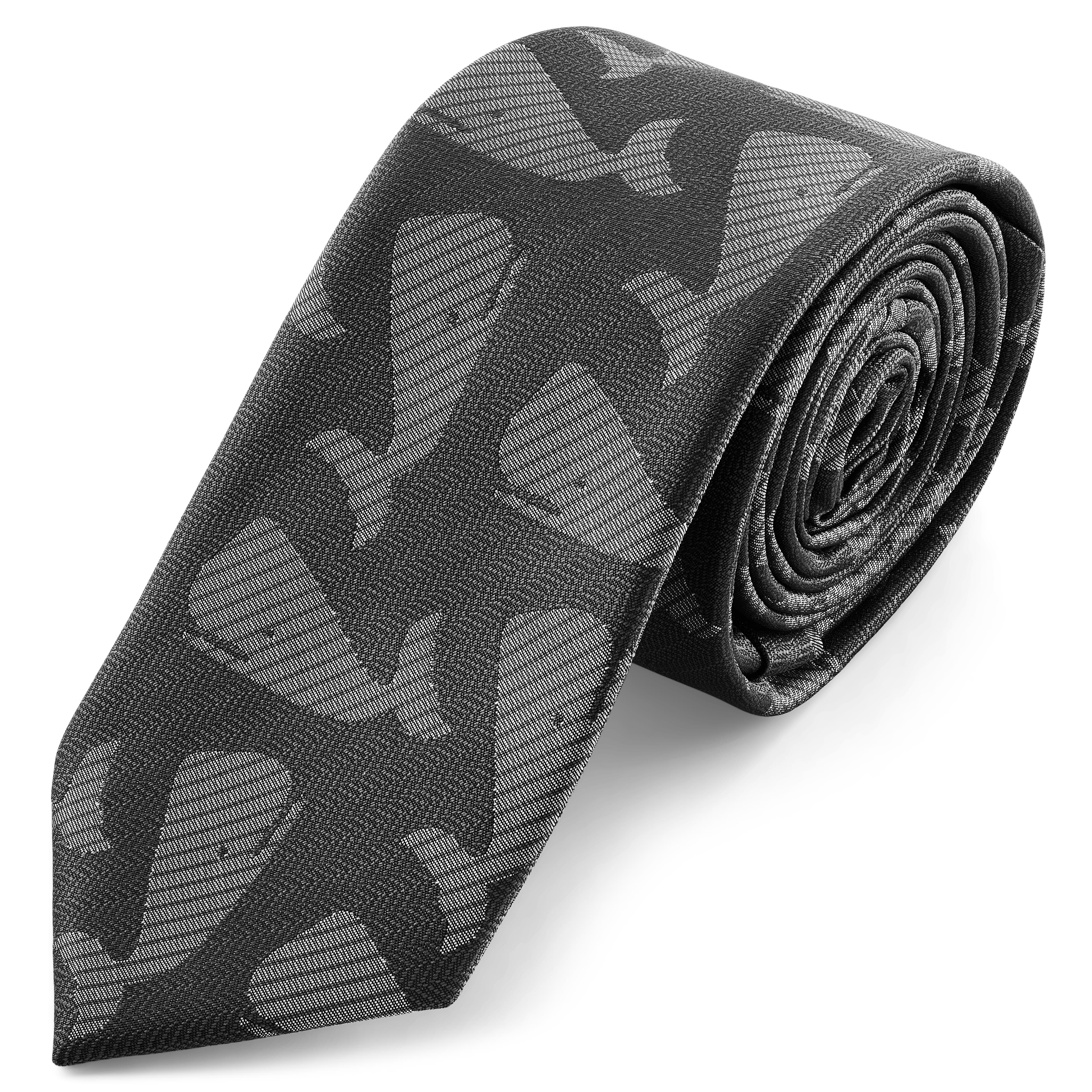Zoikos | 2 3/8" (6 cm) Gray Whale Tie