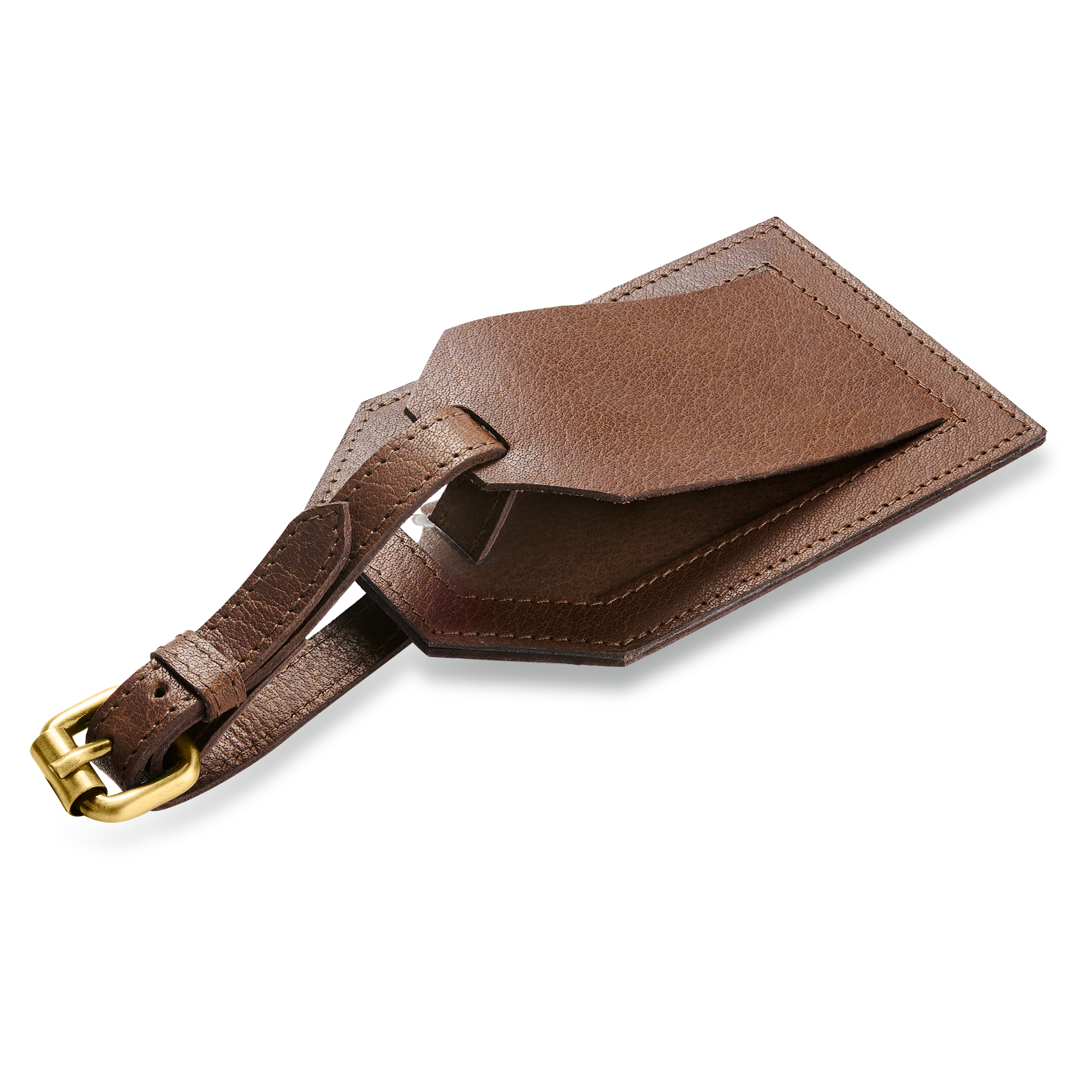 Luggage Tag | Dark Brown Full-Grain Buffalo Leather - 3