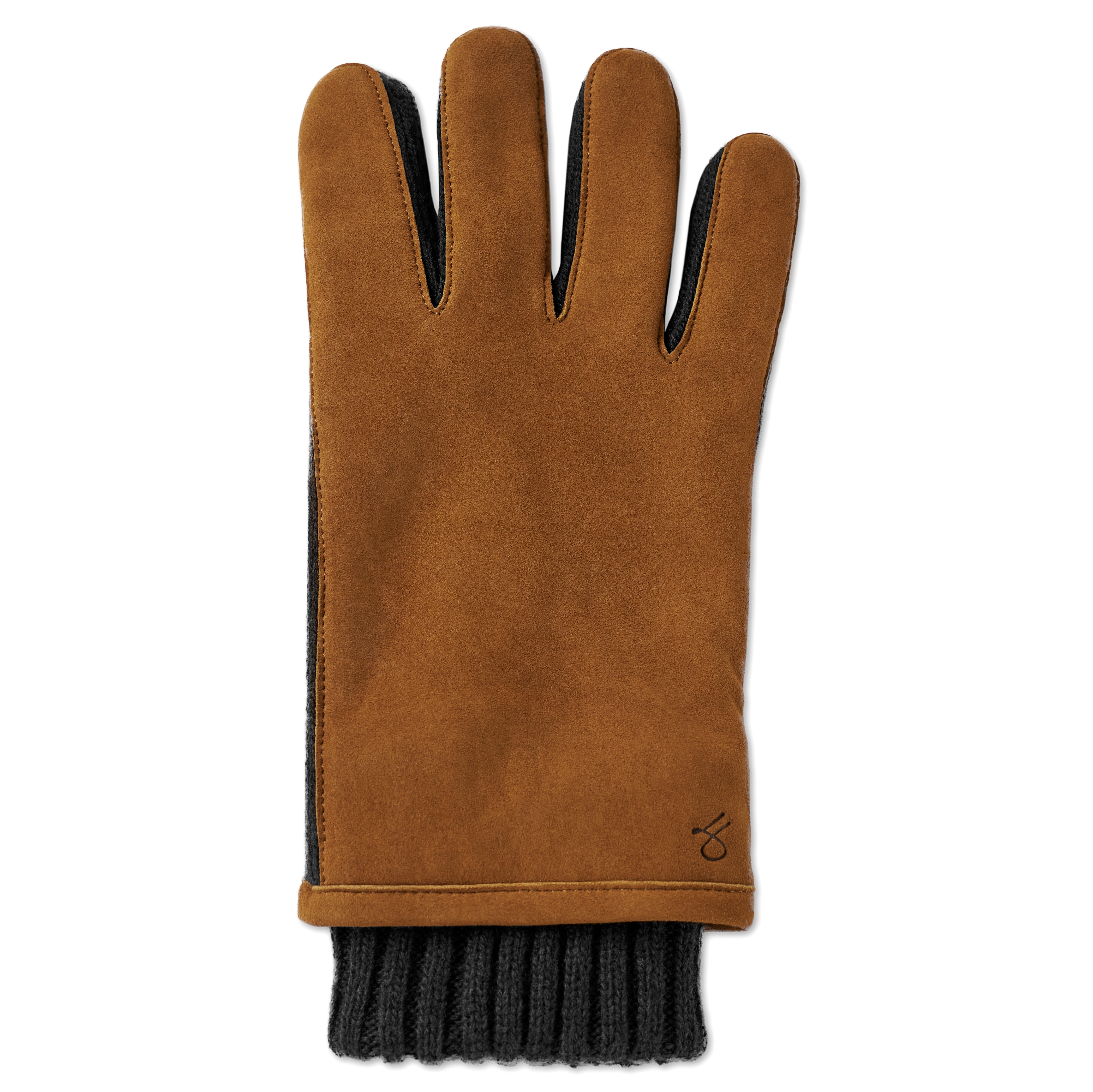 Hiems | Brown Suede Leather Gloves - 5