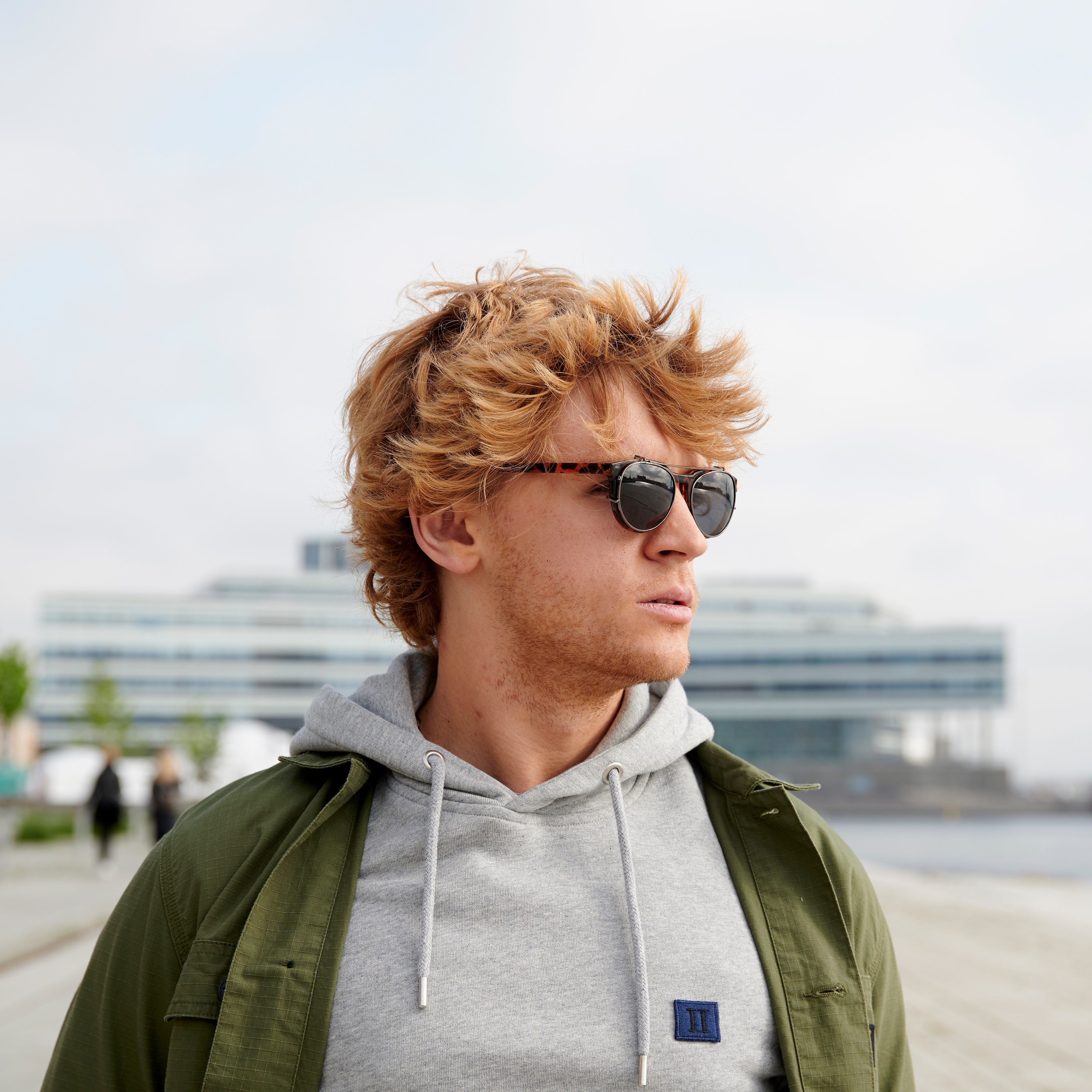 Walther Tortoise Shell Clear Lens Vista Glasses with Clip-On Shades - 6