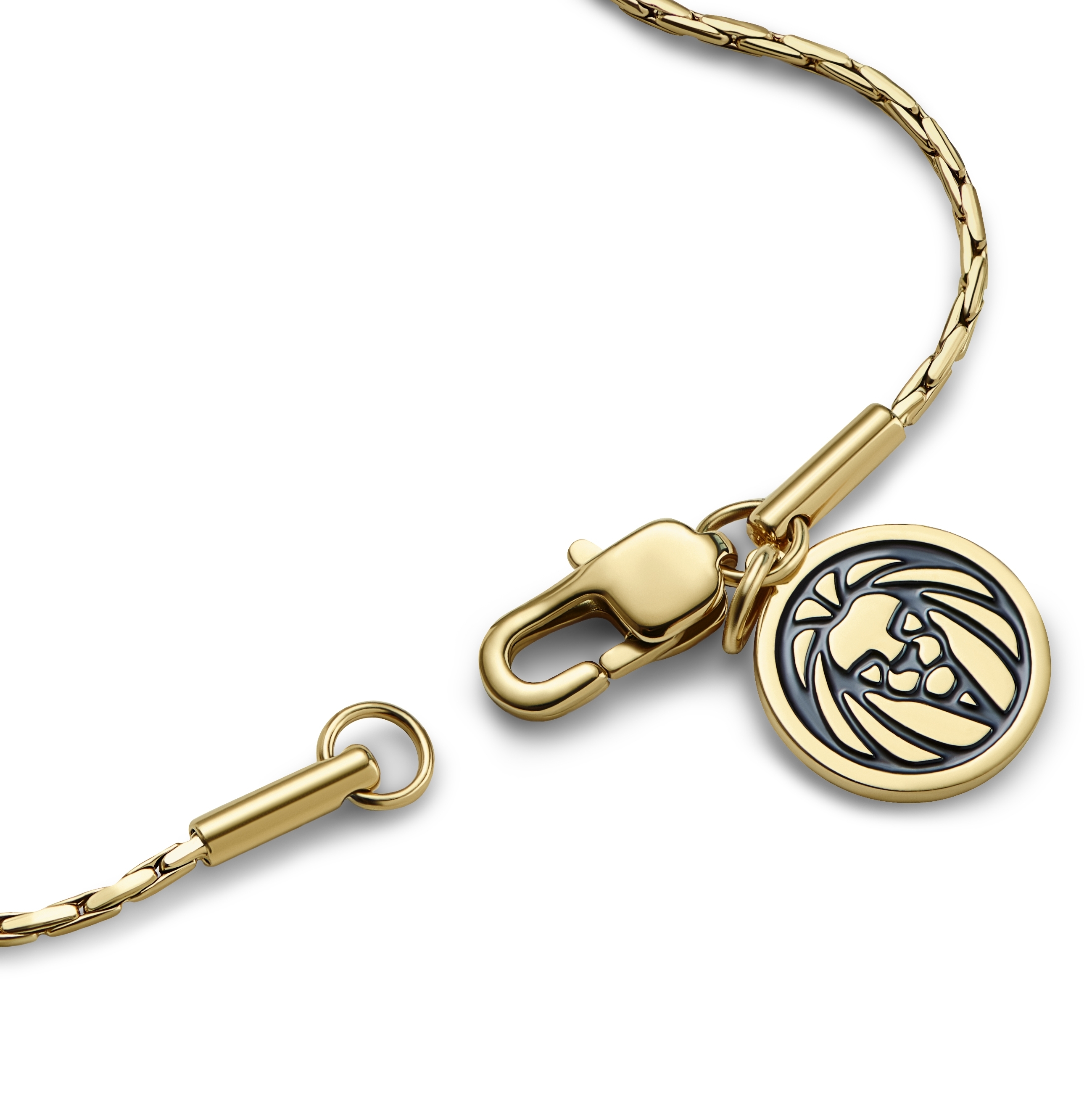 Essentials | Arany tónusú téglalap kockalánc karkötő 1 mm - 5