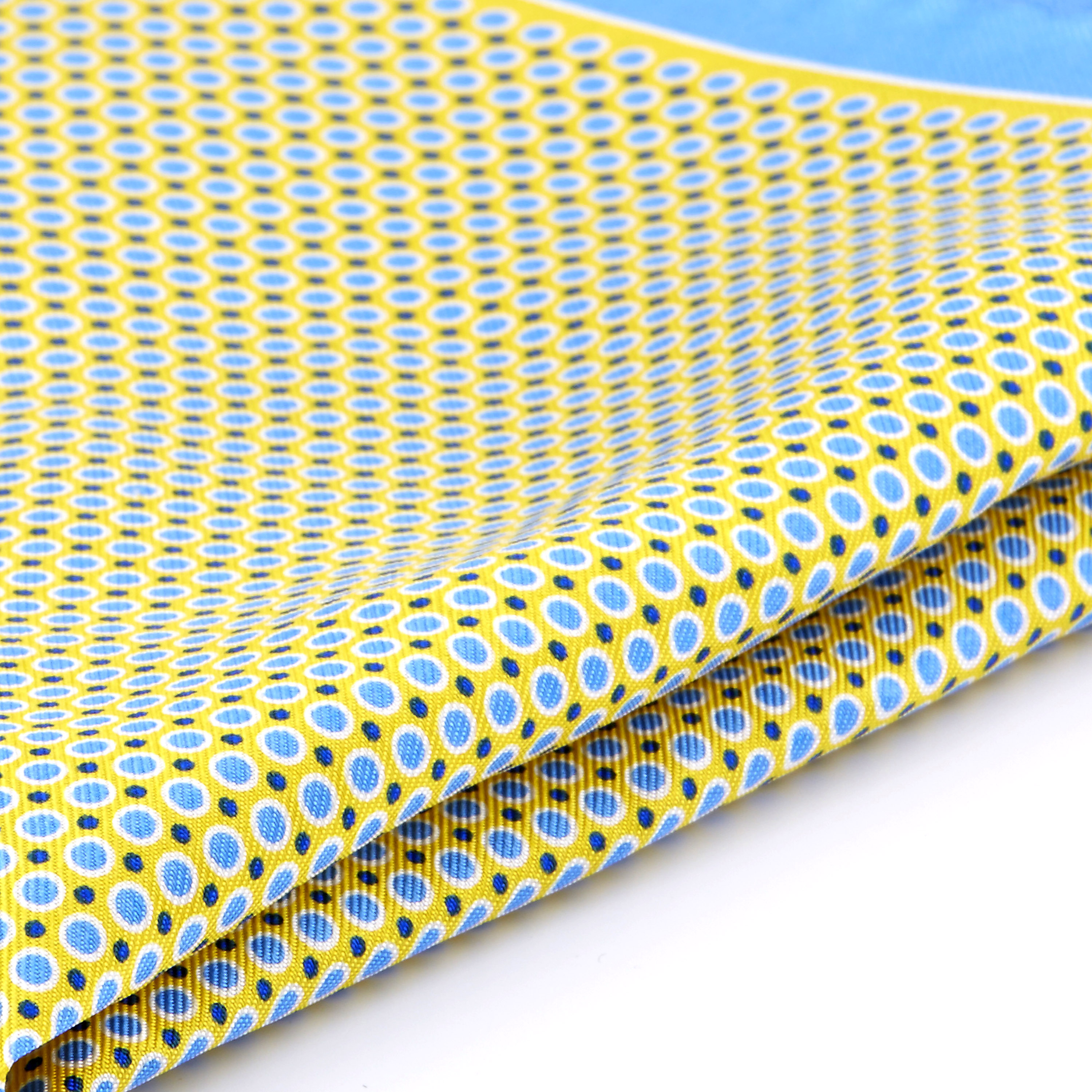 Fazzoletto da taschino in seta giallo e blu - 2