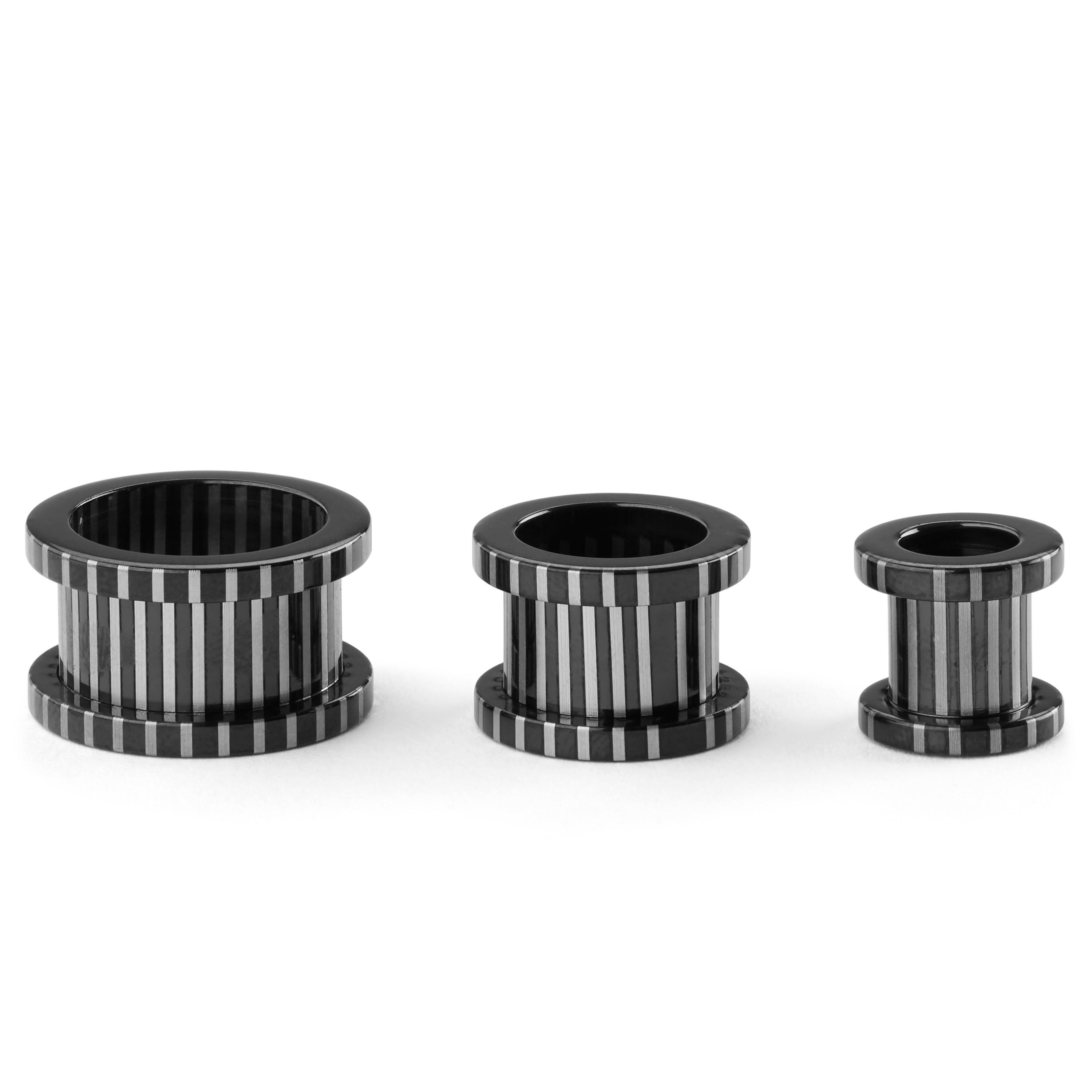 Svart Stripet Ståltunnel - 2