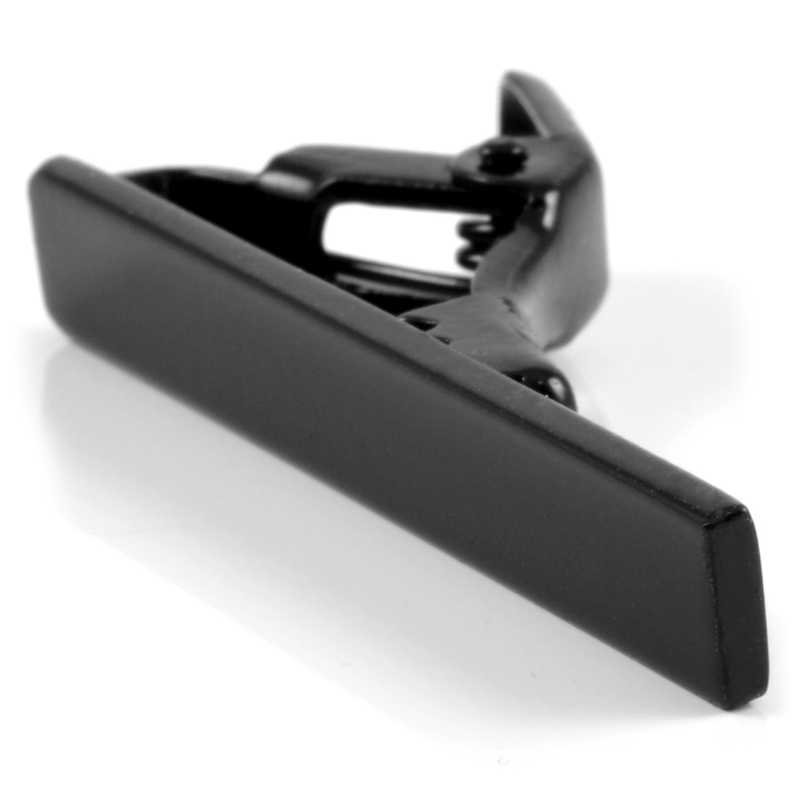 Pasador de corbata corto negro - 1