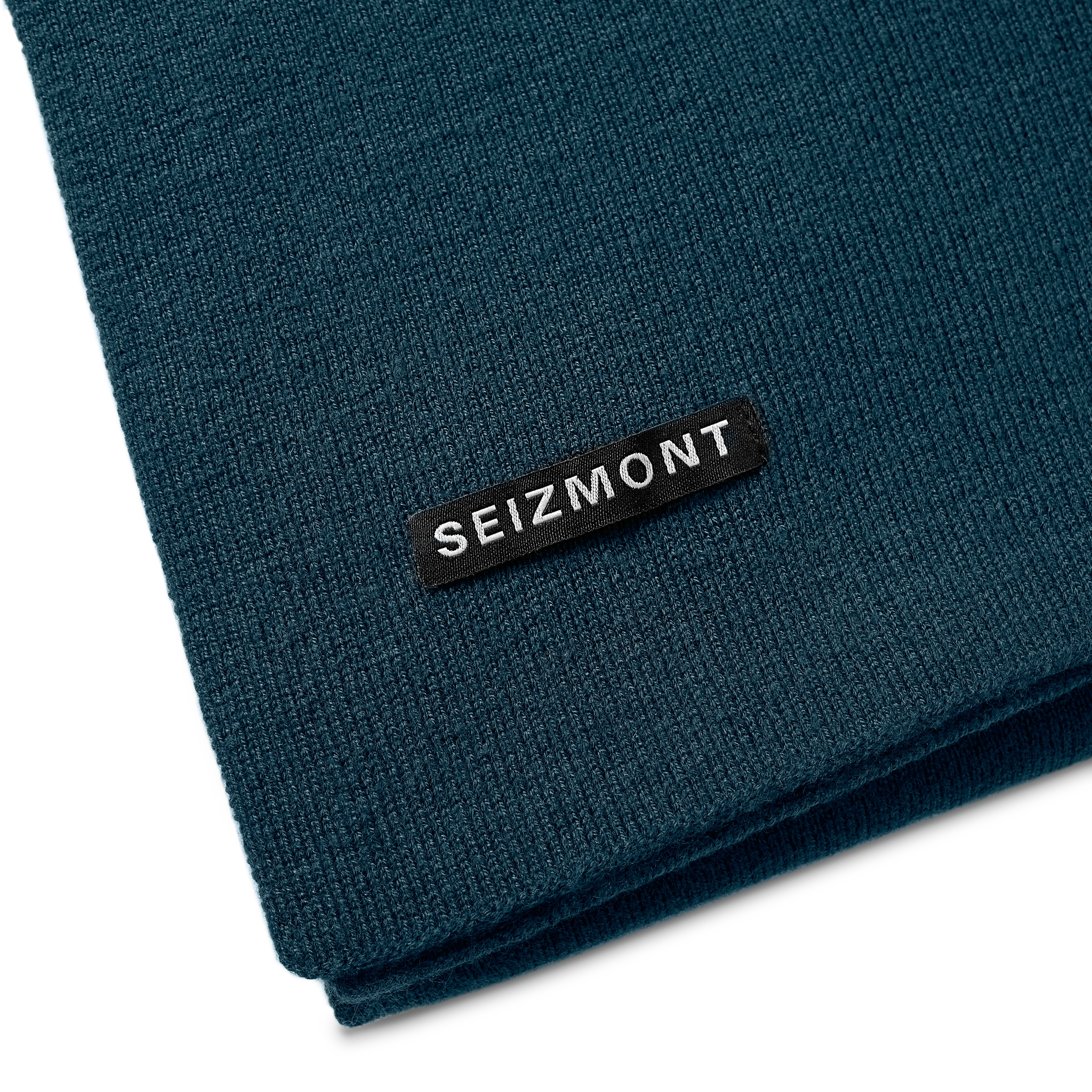 Hiems | Fular albastru închis din amestec de lână - 5