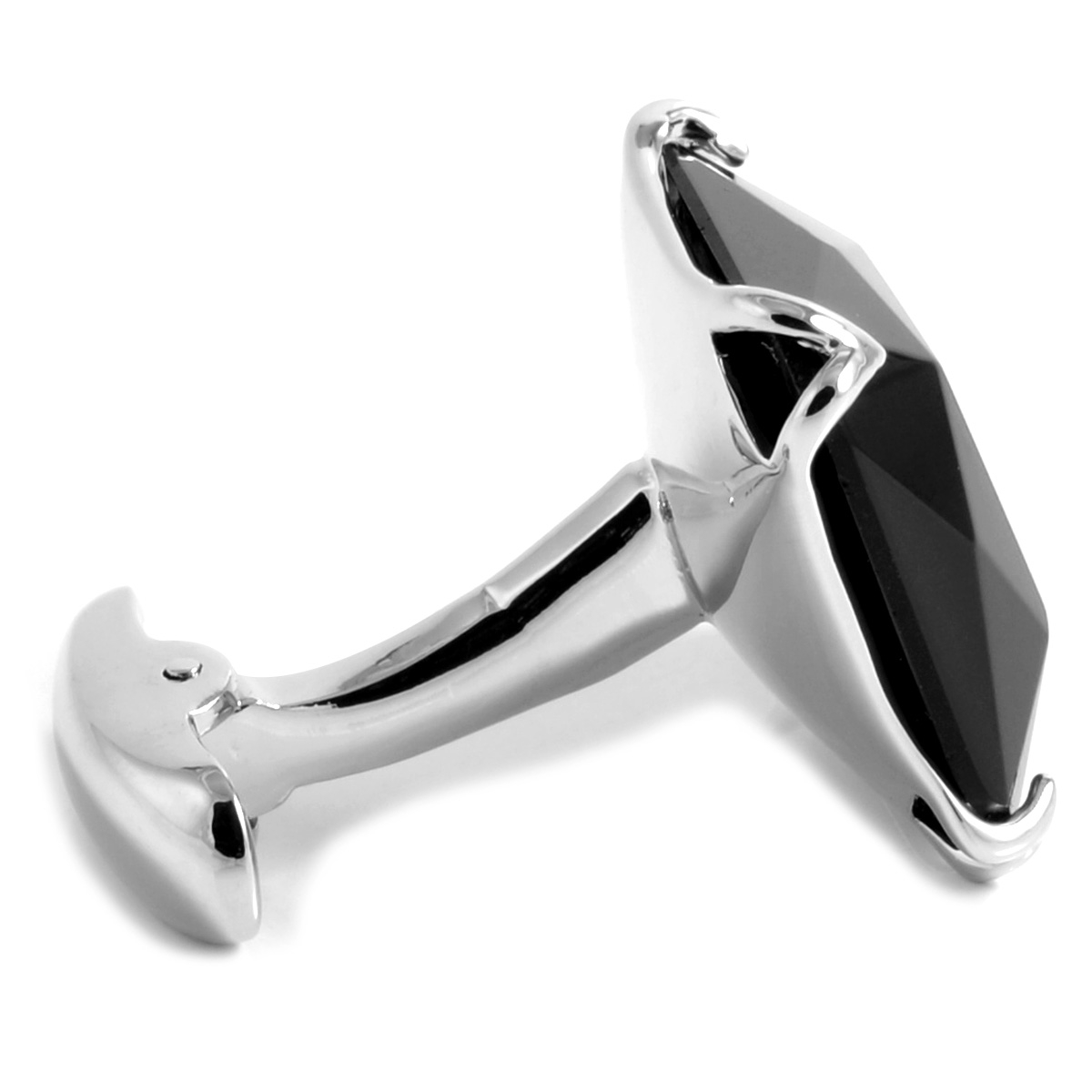 XL Square Black Diamonds Cufflinks - 2