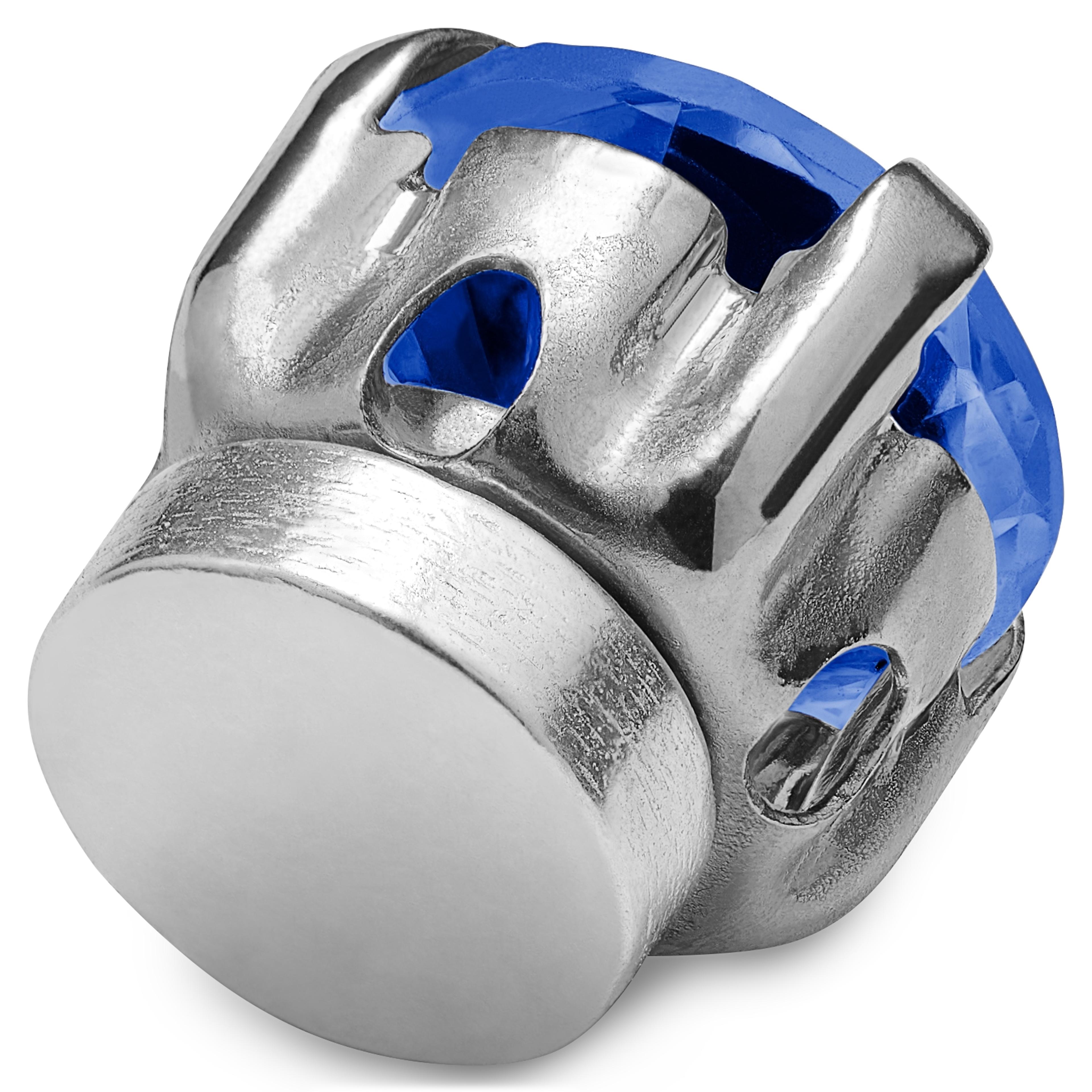 Carissima Orecchini A Goccia In Oro Giallo 9 Carati Con Topazio Blu E Zirconi – Confezione Regalo Di Lusso