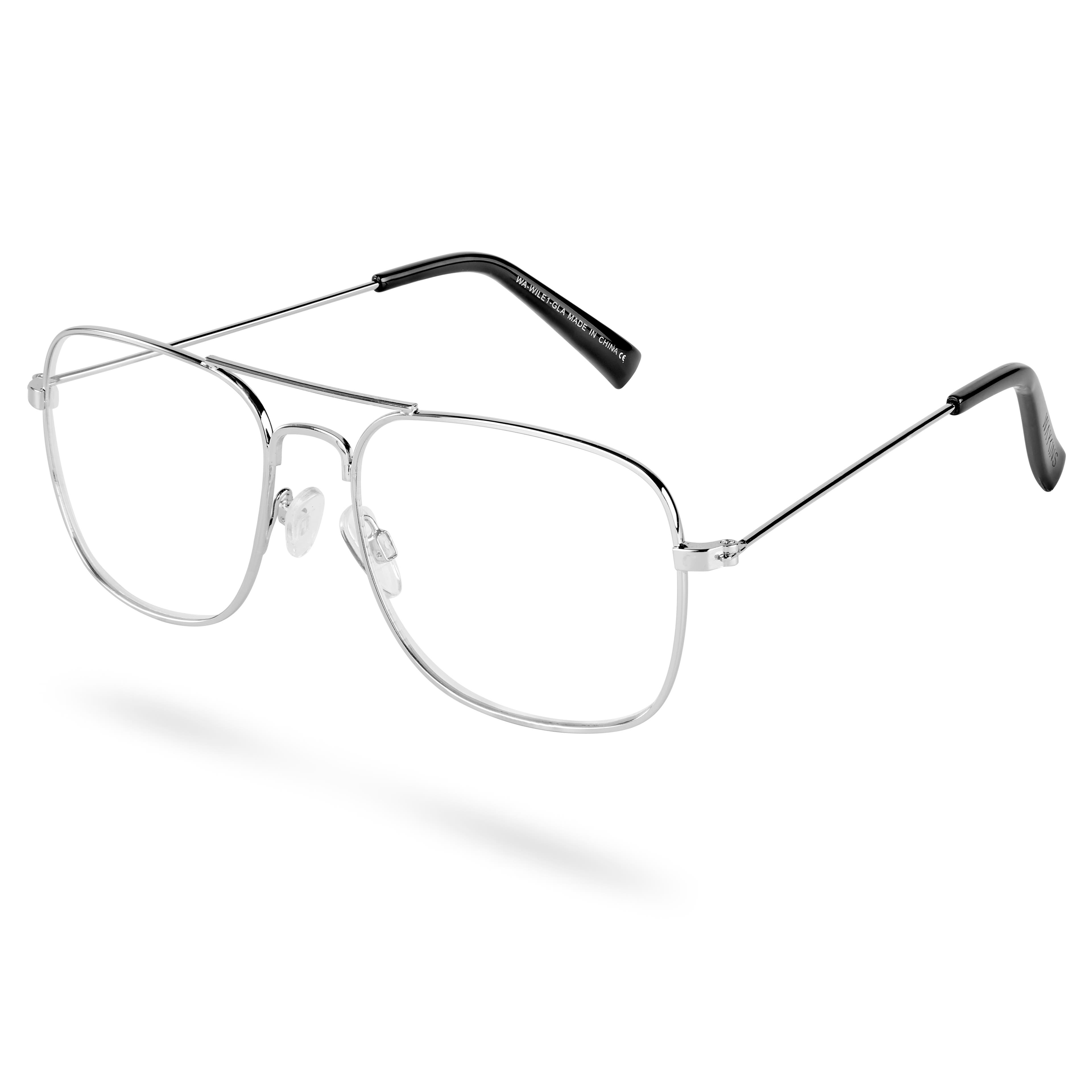 Wile Aviator brýle s čirými čočkami