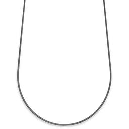 Essentials | 2 mm Gunmetal Black Herringbone Chain Necklace