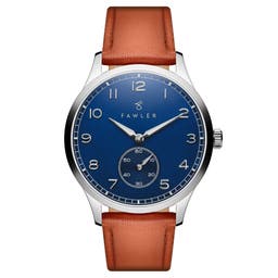 Adrien | Relógio em Aço Inoxidável e Esmalte Azul