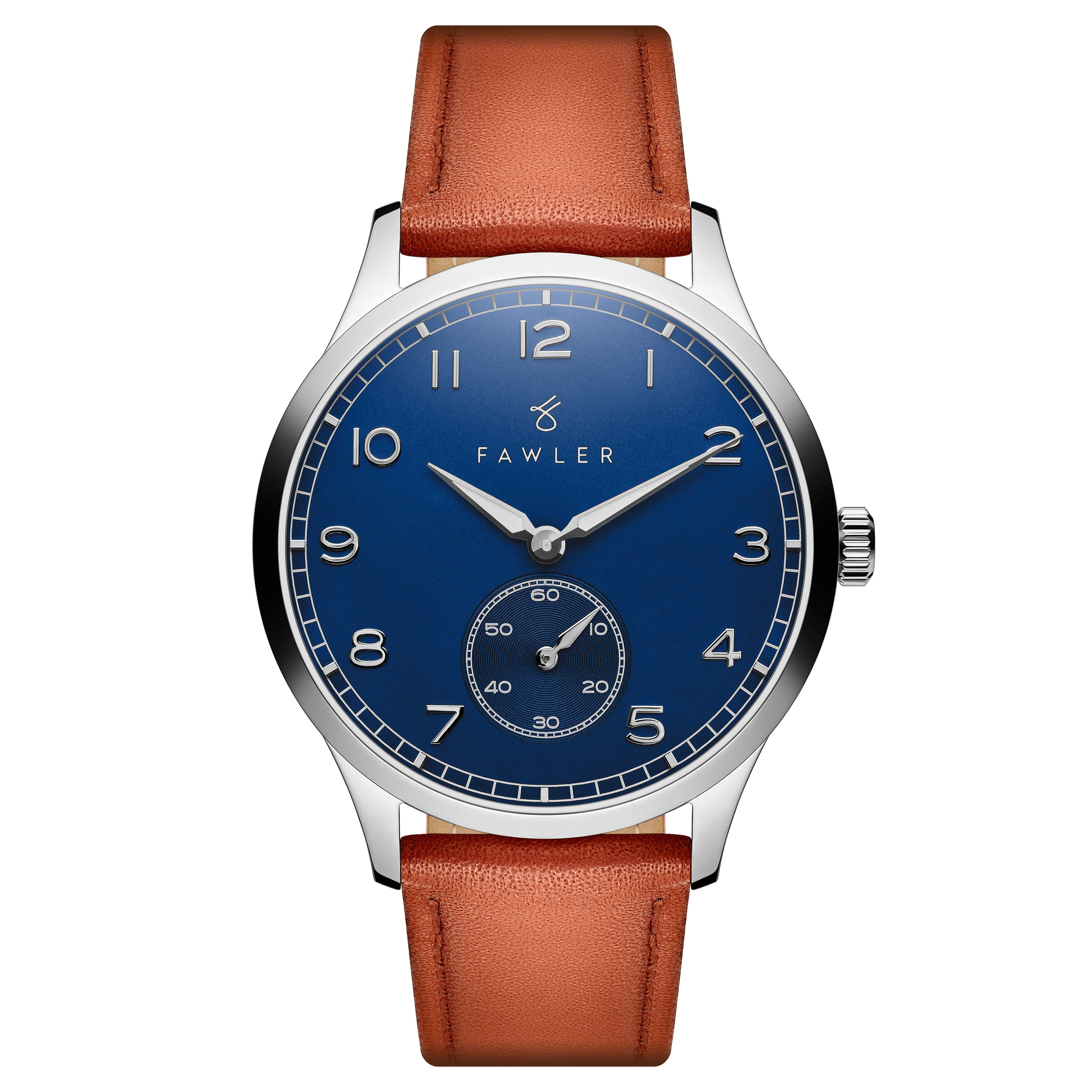 Adrien | Blue Enamel Stainless Steel Watch 