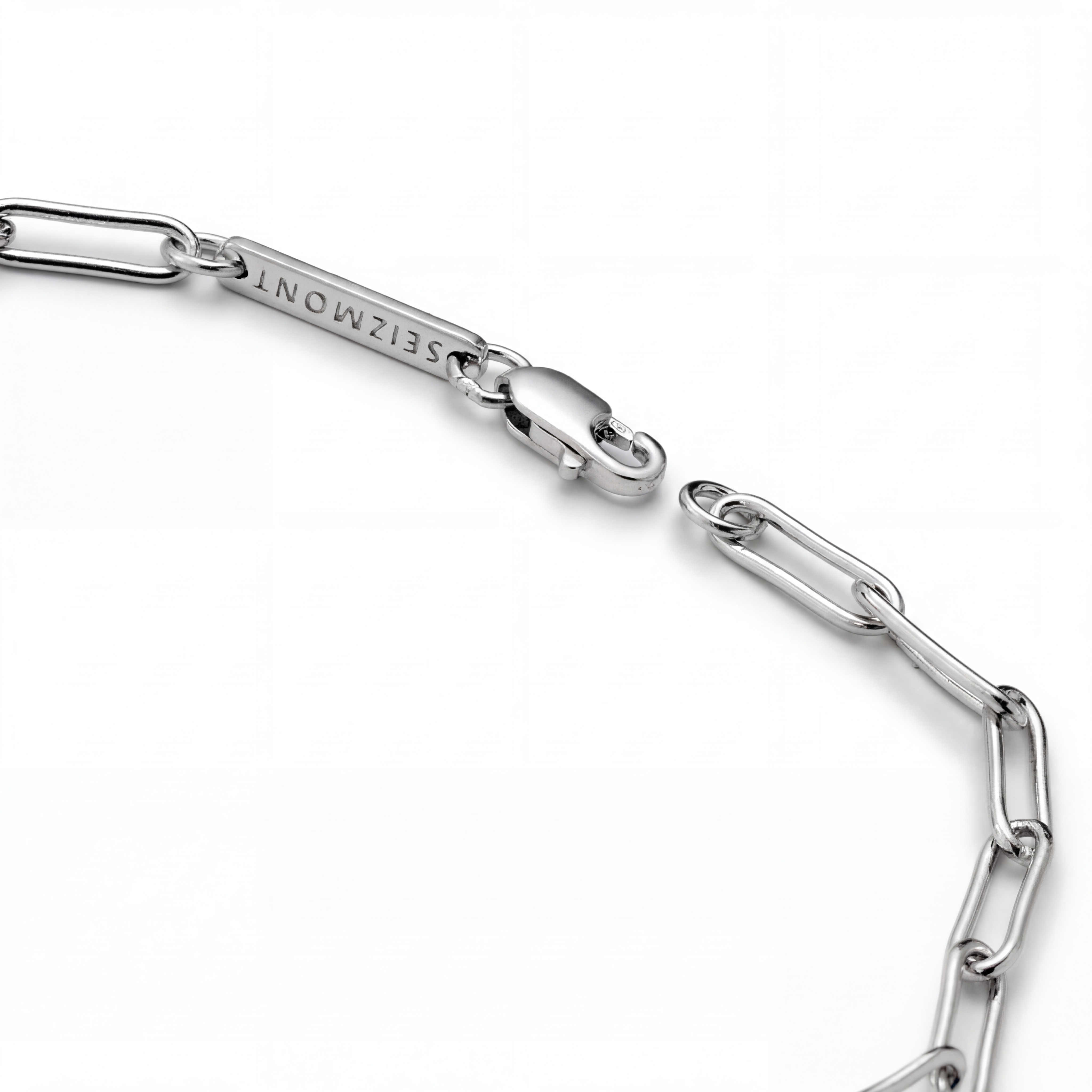 New Classics | 925 sterling ezüst gemkapocs lánc karkötő 3 mm - 3