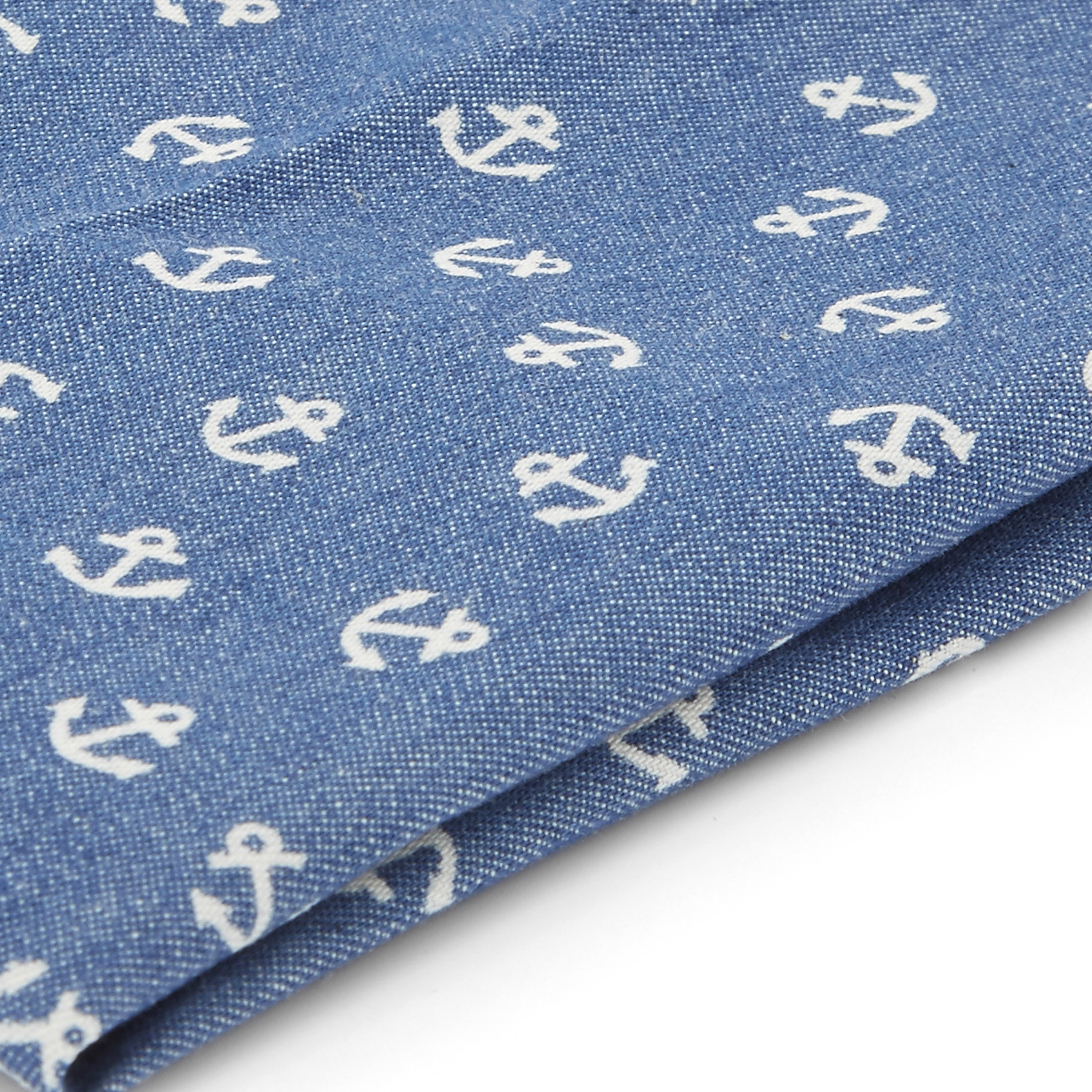 Blue Anchor Pocket Square - 2