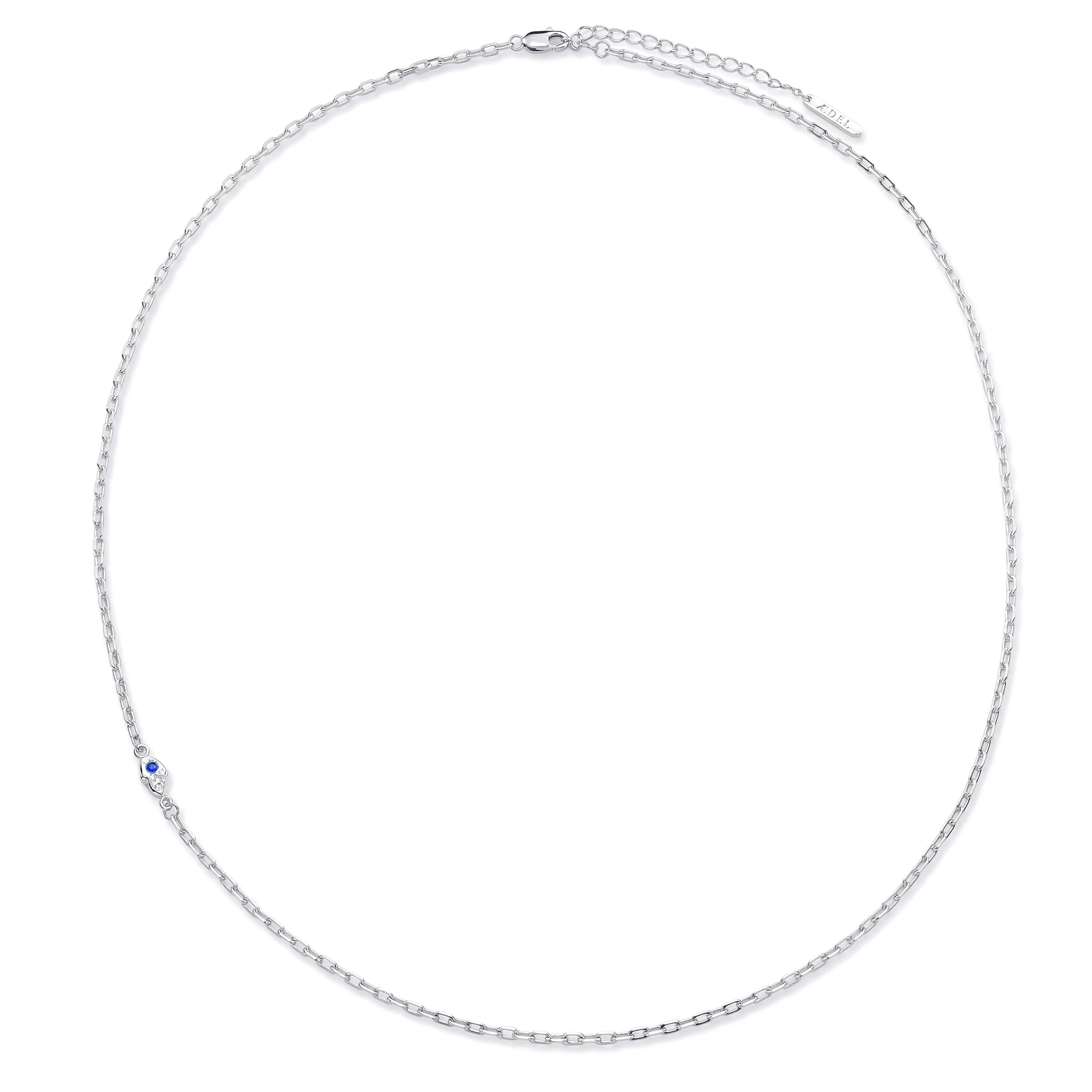 Hidden Gem | Frost ketting van 925 sterling zilver met druppelvormig detail - 2