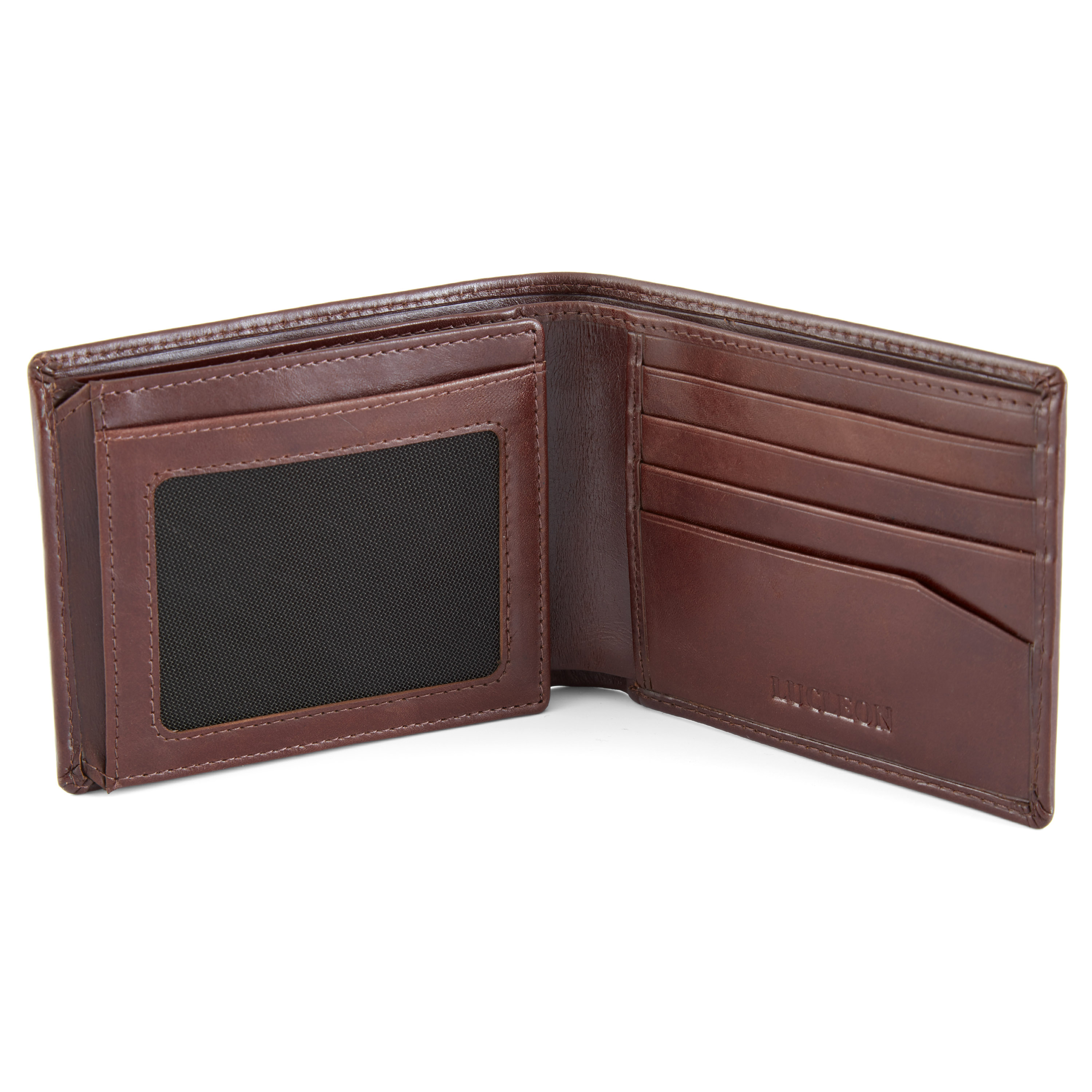 Brūns Trīskāršais Jasper Ādas Maku - 2