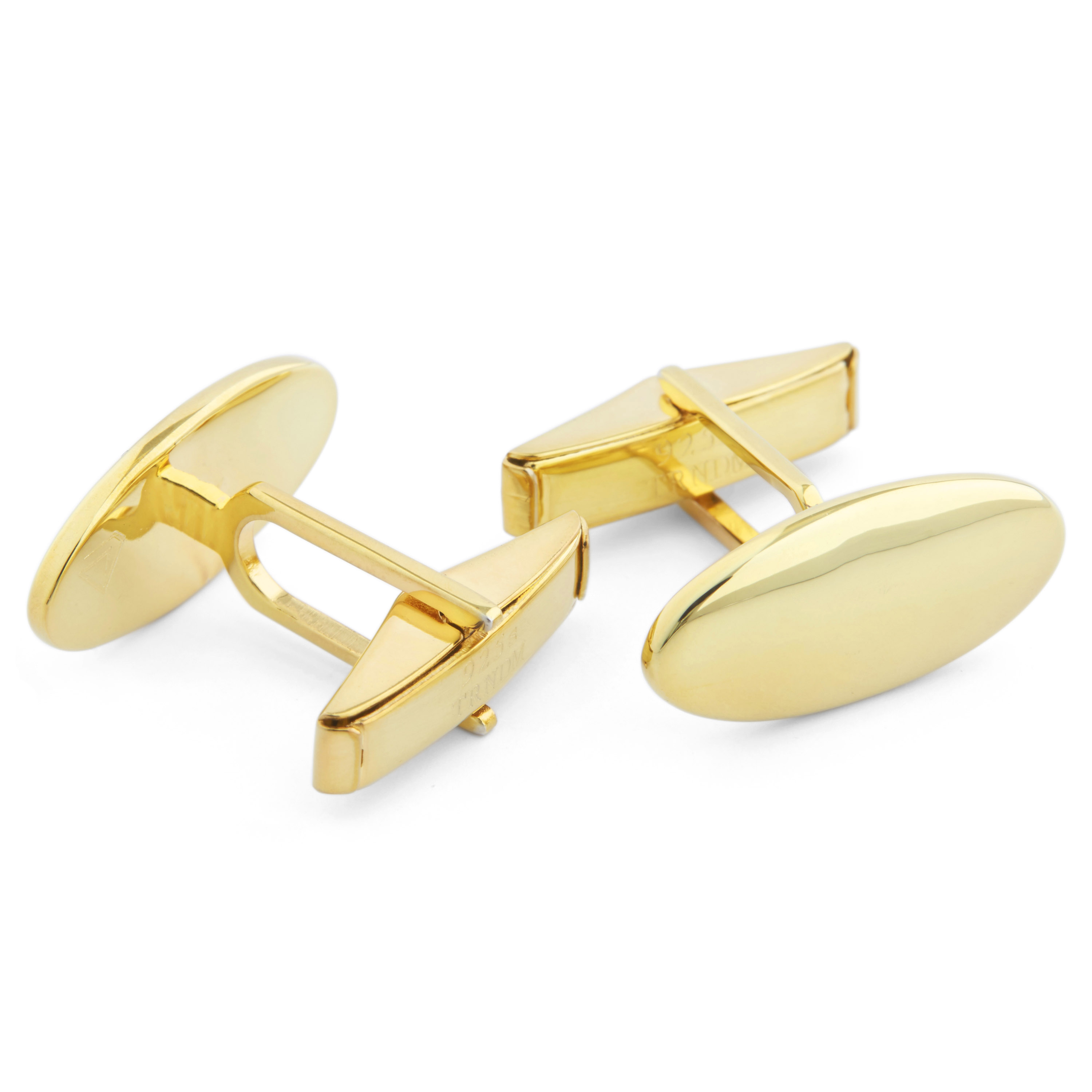 Set corto oval de plata 925s y oro - 3