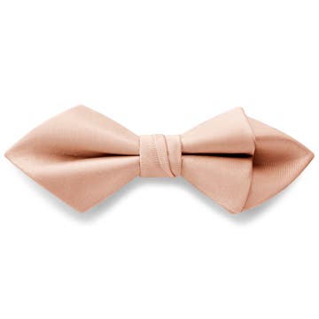 Rosa vorgebundene Satin Fliege mit Diamantspitze Rosa vorgebundene Satin Fliege mit Diamantspitze