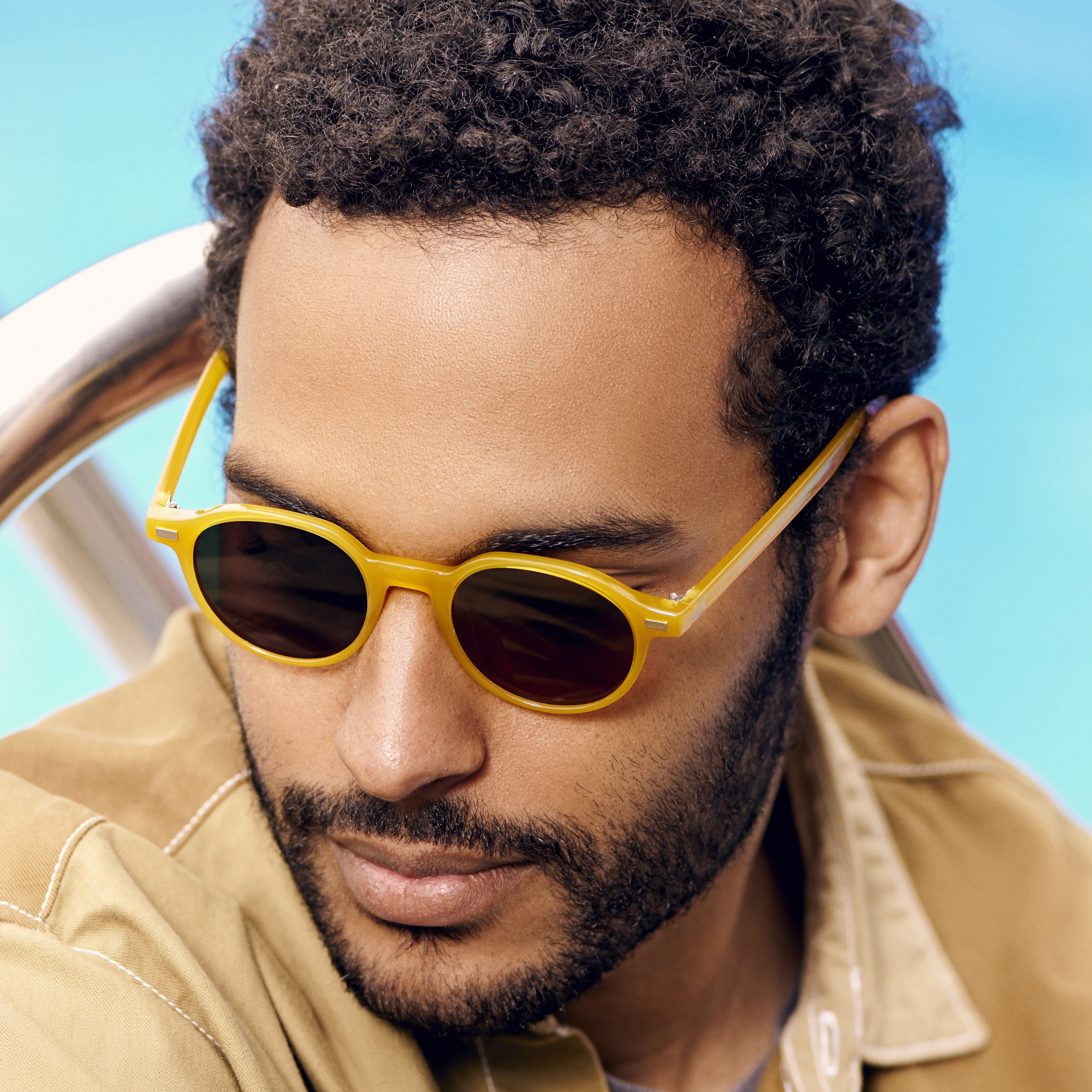 Wagner Gelbe & Braune Wade Sonnenbrille - 2