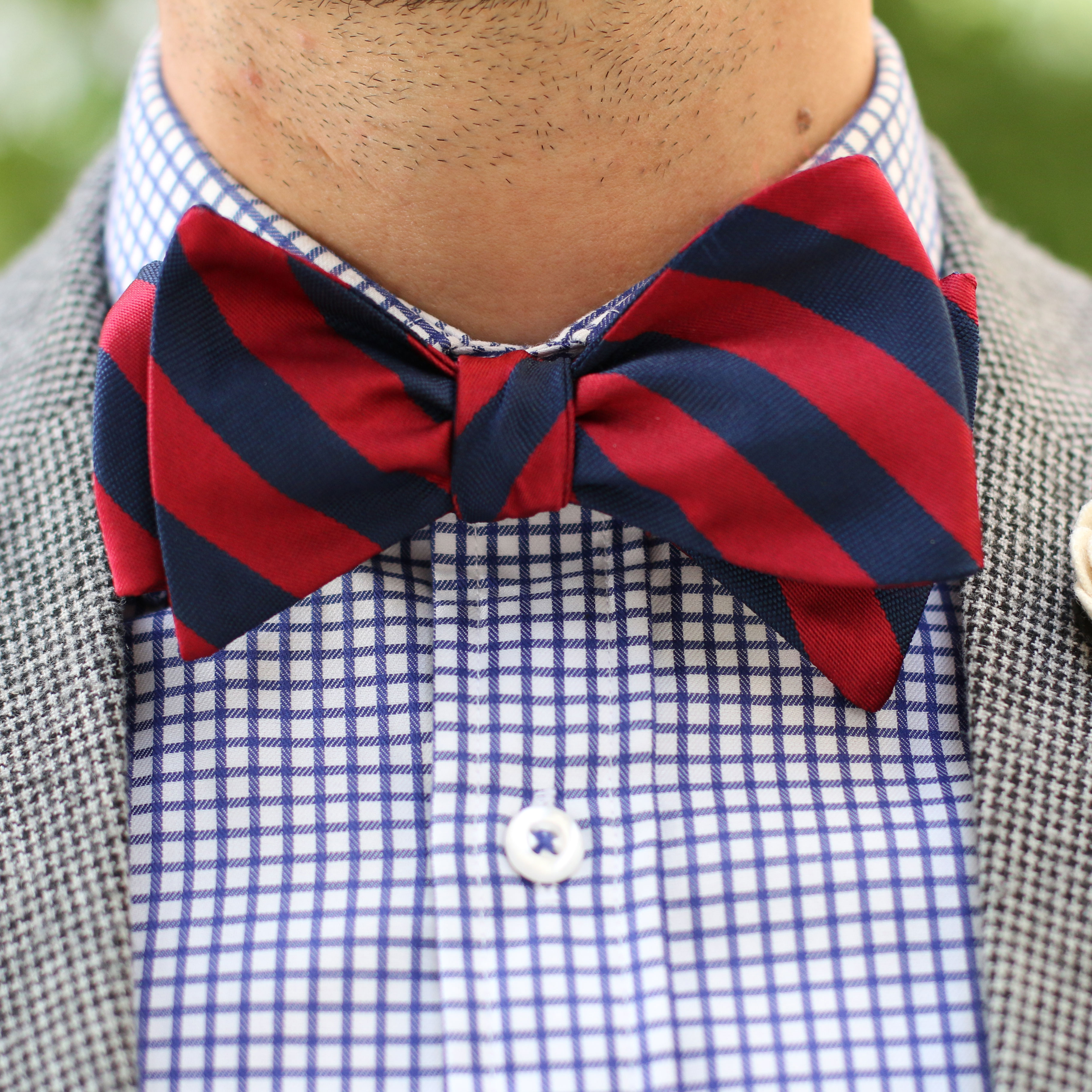 Nœud papillon à rayures à l'ancienne - 3