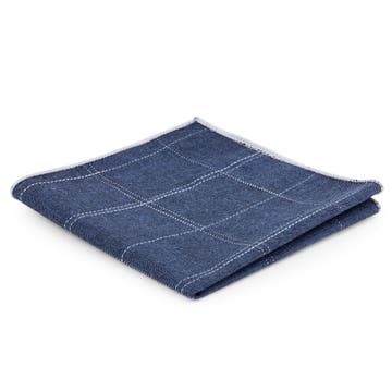 Дънковосиня кърпичка за сако