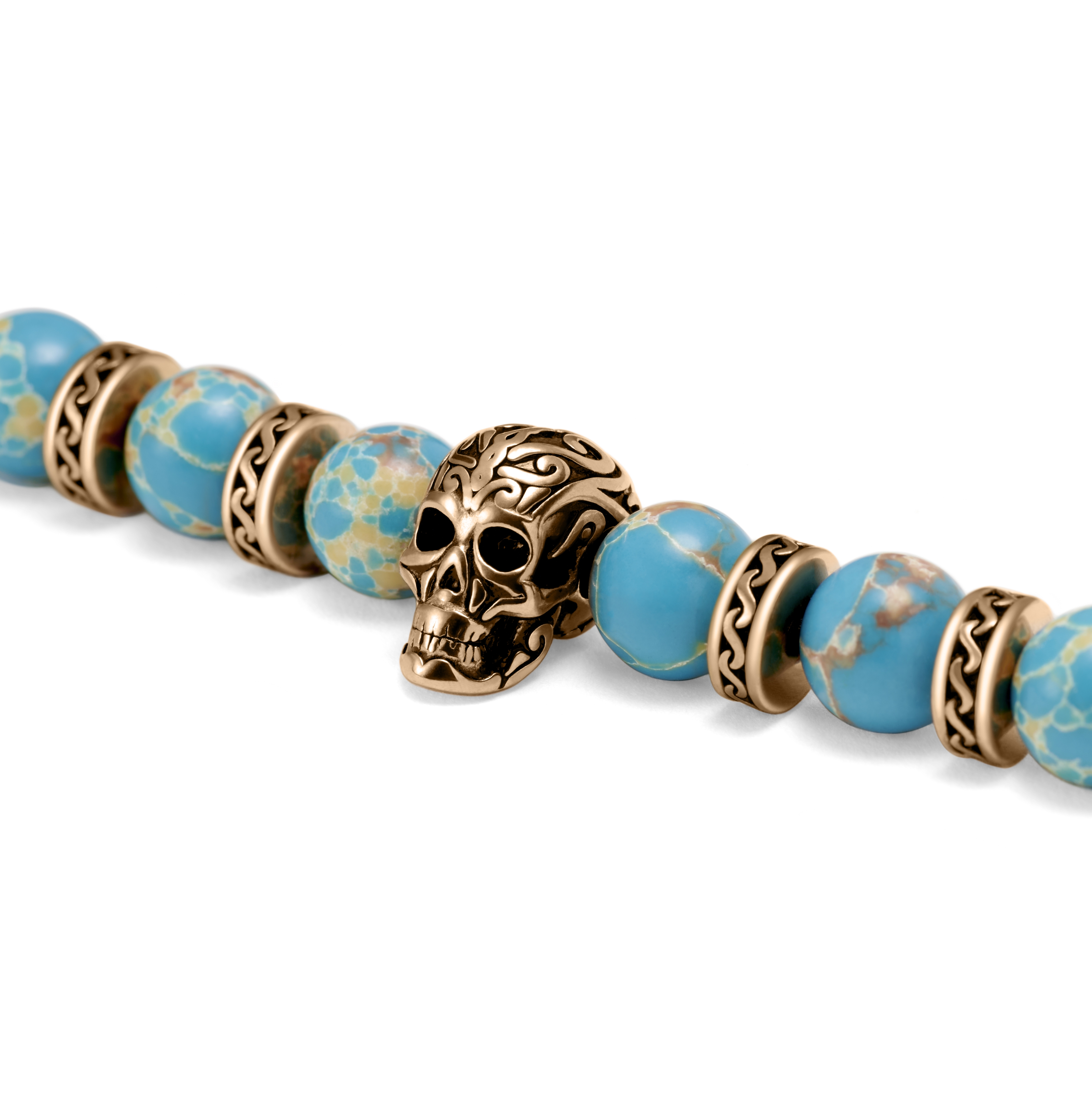 Turquoise clearance skull bracelet