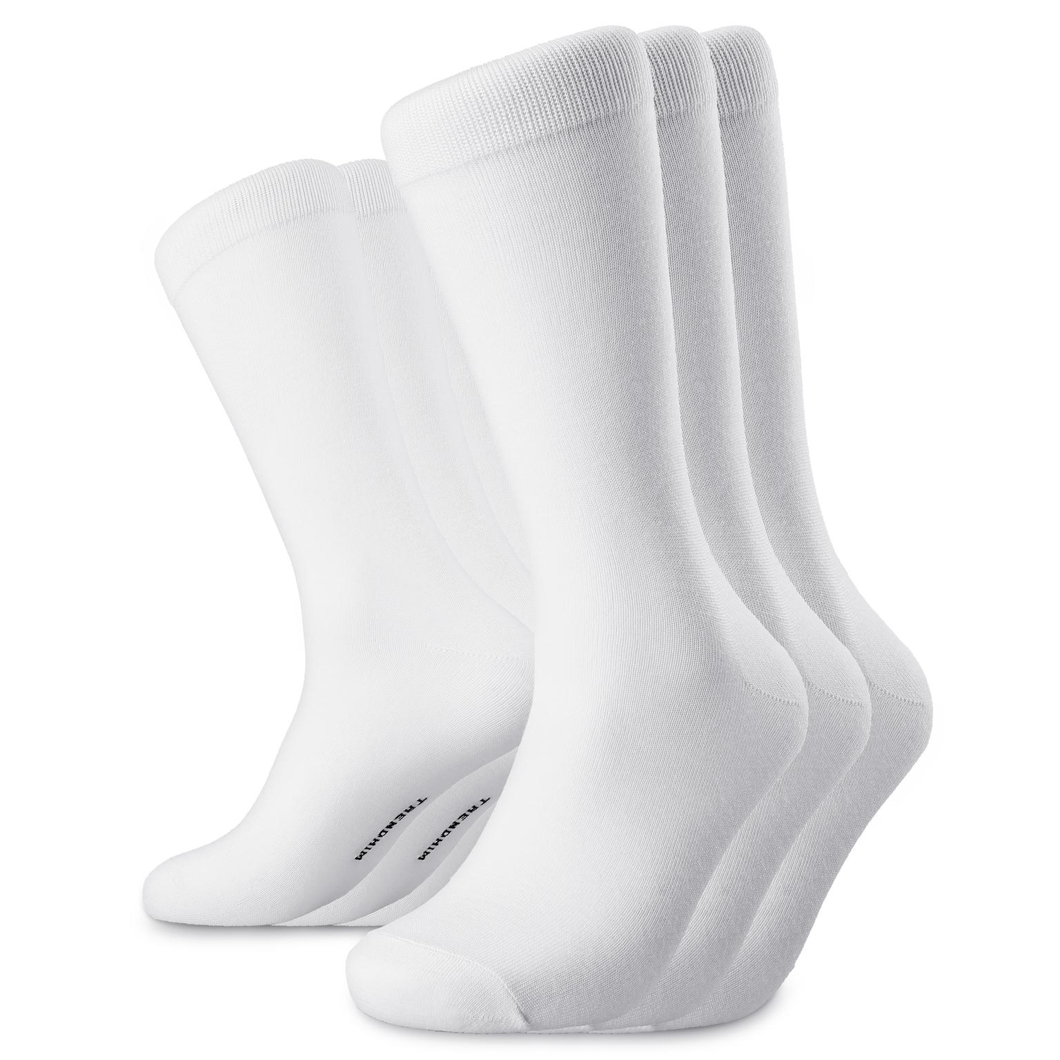TrueFeel | Meias Altas Premium Brancas em Algodão - Lote de 3 TrueFeel | Meias Altas Premium Brancas em Algodão - Lote de 3