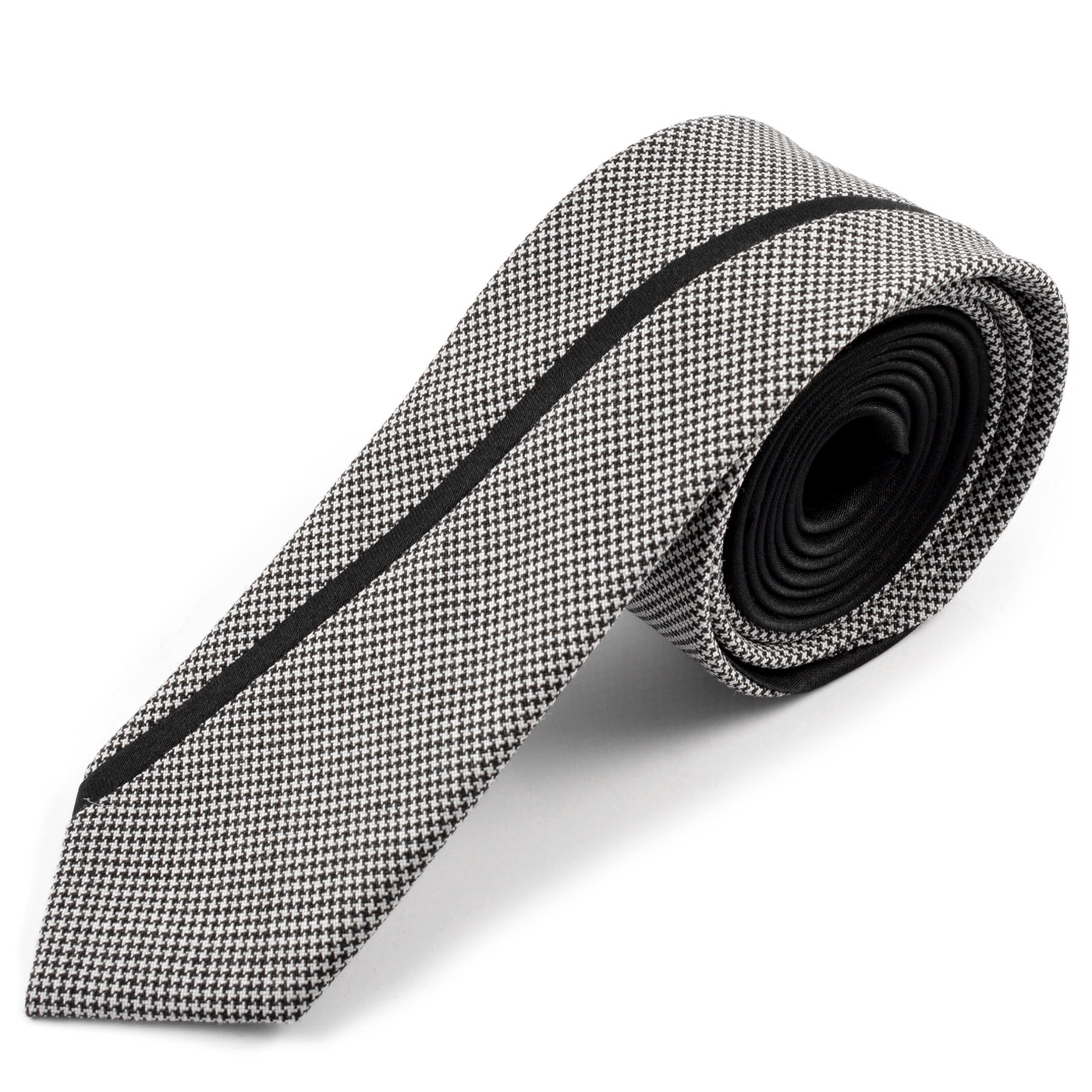 Gray & Black Executive Wool Tie